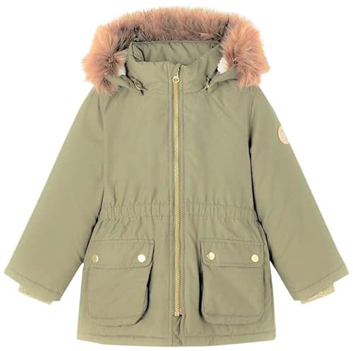 NAME IT Mini Mädchen NMFMABE Parka Jacket PB Camp FO Anorak, Forest Night, 80 von NAME IT