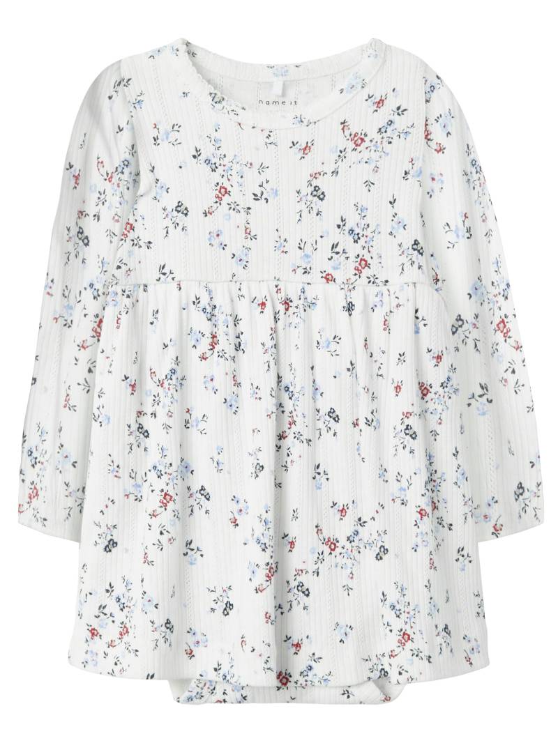 NAME IT - NBFFILINE LS BODY DRESS cloud dancer - Gr. - 80 von NAME IT