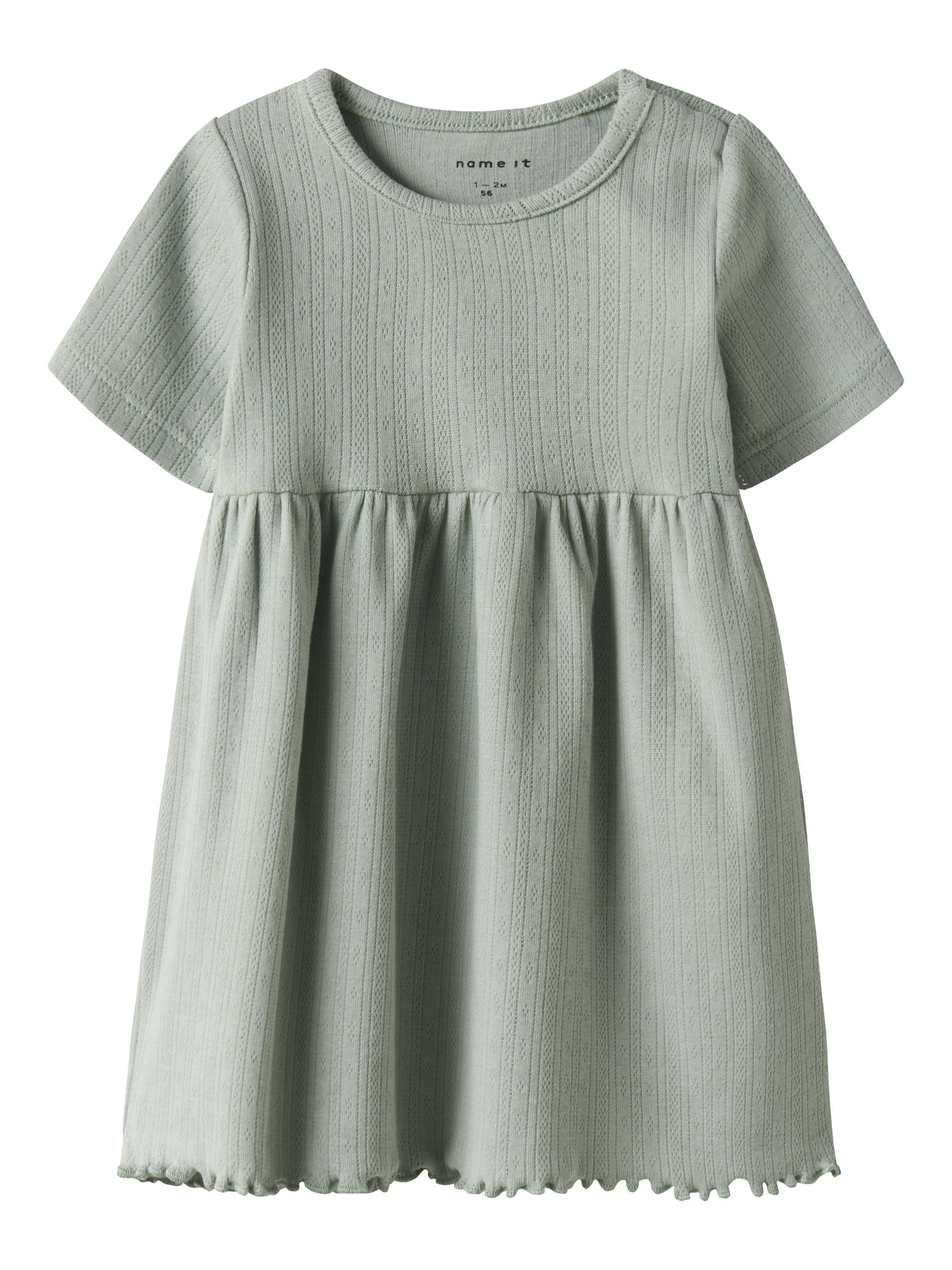 NAME IT - NBFHALLEY SS DRESS aqua gray - Gr. - 86 von NAME IT