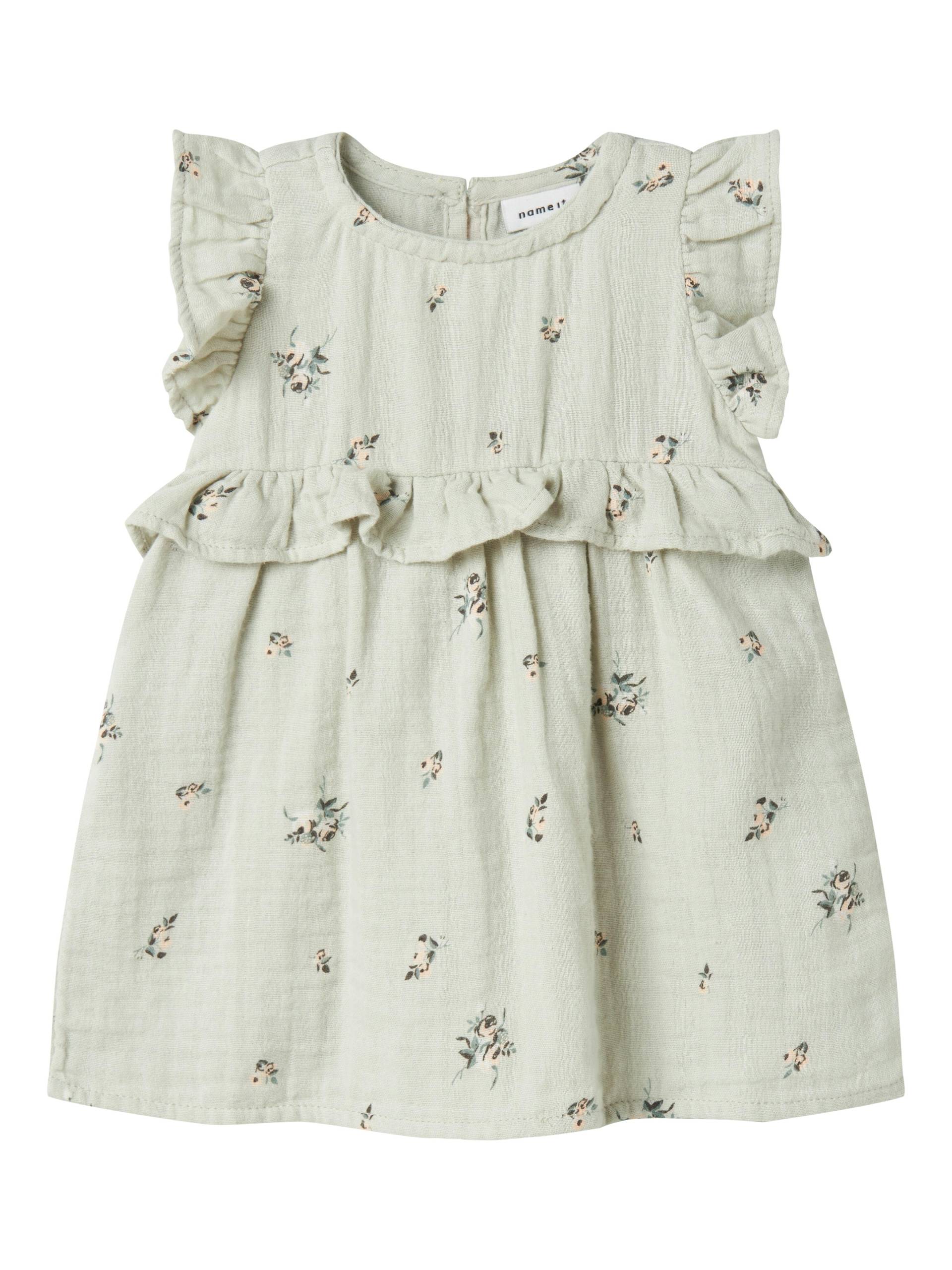 NAME IT - NBFHIKKA CAPSL DRESS aqua gray - Gr. - 68 von NAME IT