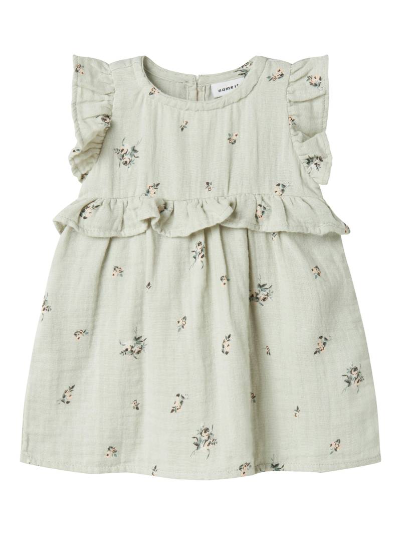 NAME IT - NBFHIKKA CAPSL DRESS aqua gray - Gr. - 74 von NAME IT