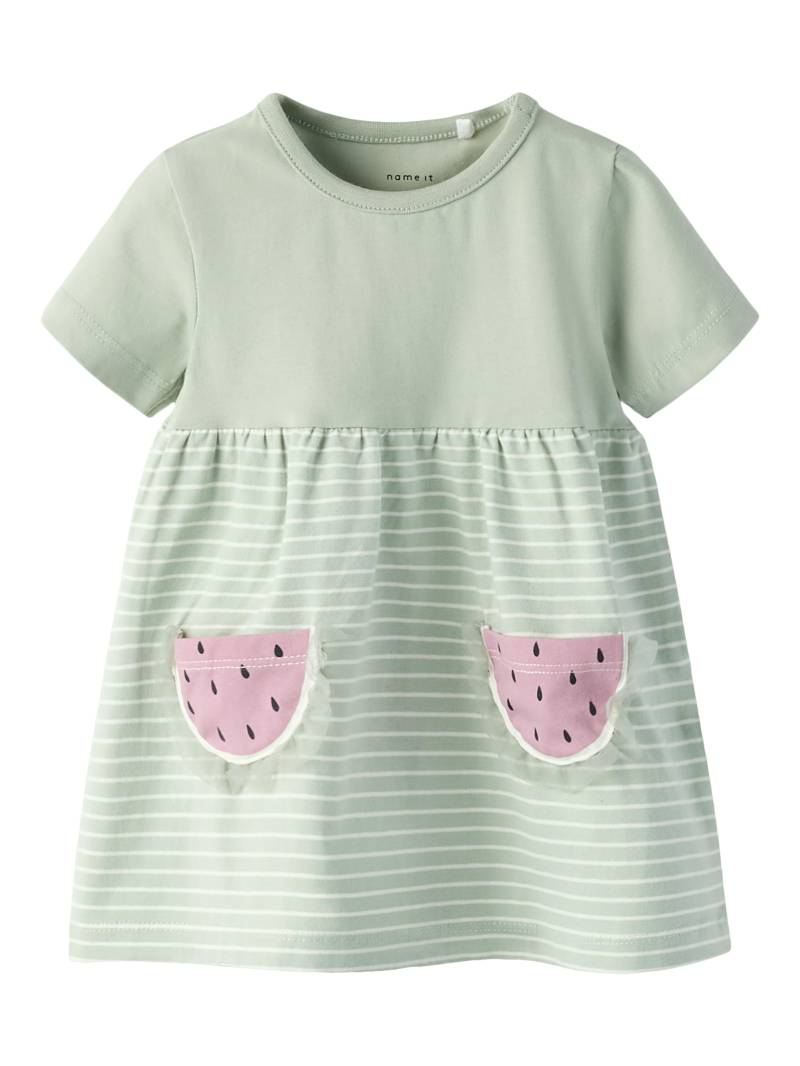 NAME IT - NBFJABELLE SS DRESS aqua gray - Gr. - 68 von NAME IT