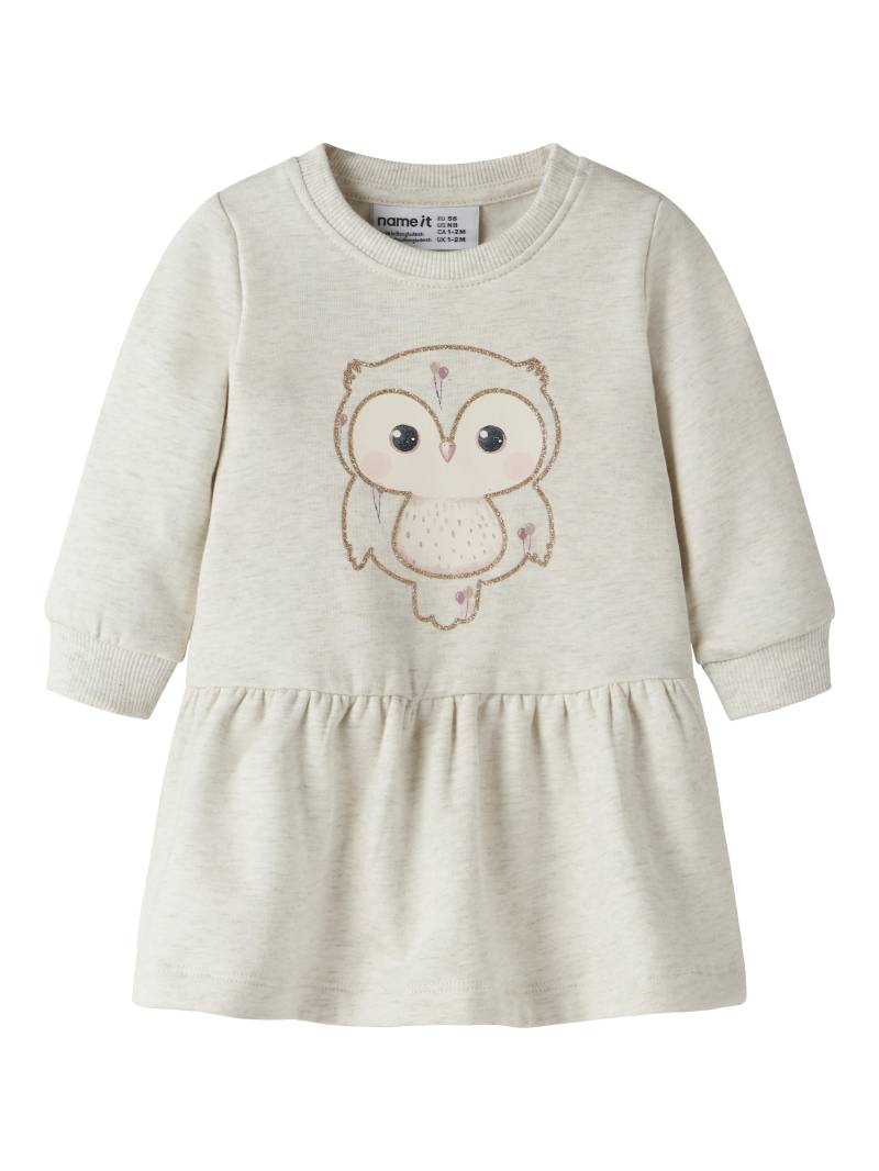 NAME IT - NBFNILDA LS SWEAT DRESS BRU peyote melange - Gr. - 80 von NAME IT