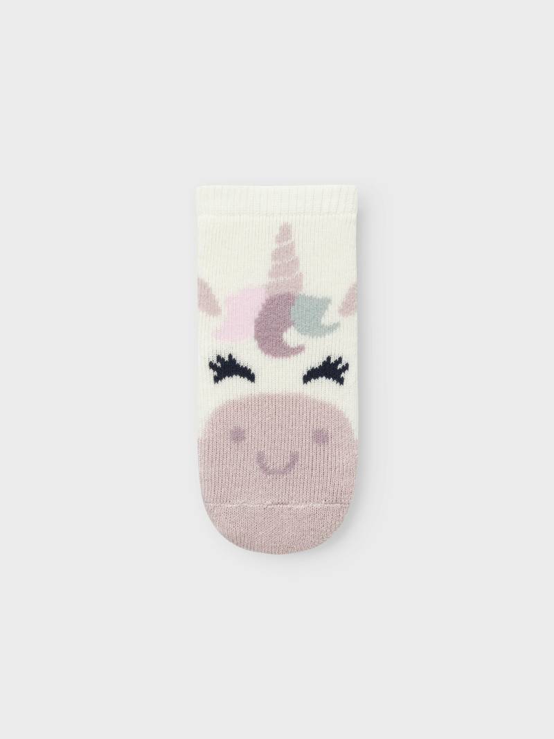 NAME IT - NBFNUNICORN TERRY FROTTE SOCK cloud dancer von NAME IT