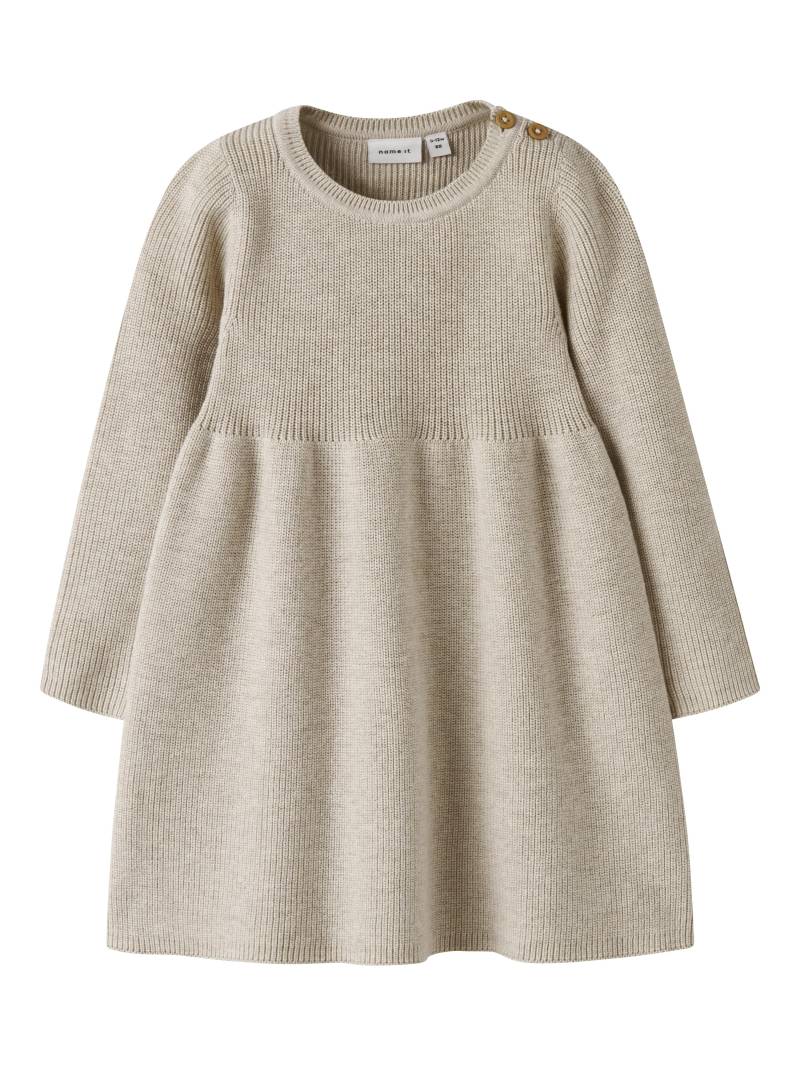 NAME IT - NBFOLIVINA LS KNIT DRESS peyote melange - Gr. - 86 von NAME IT
