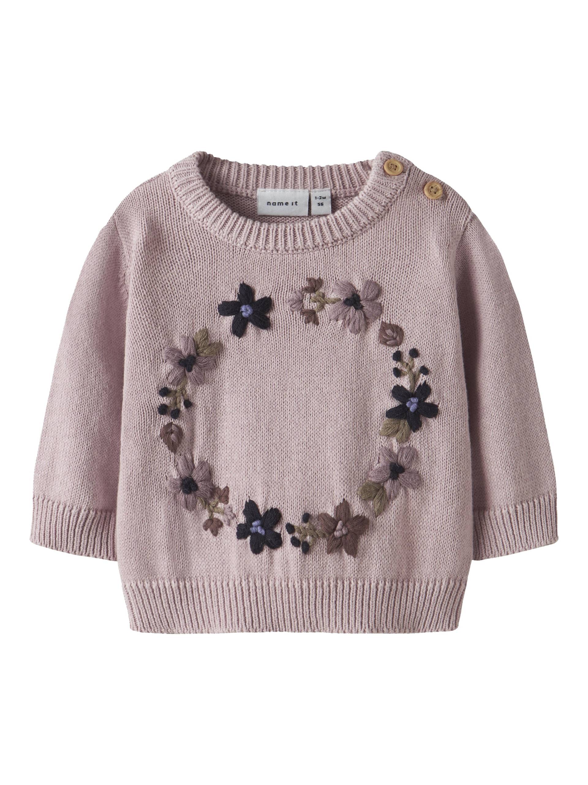 NAME IT - NBFOPAIR LS KNIT burnished lilac - Gr. - 62 von NAME IT