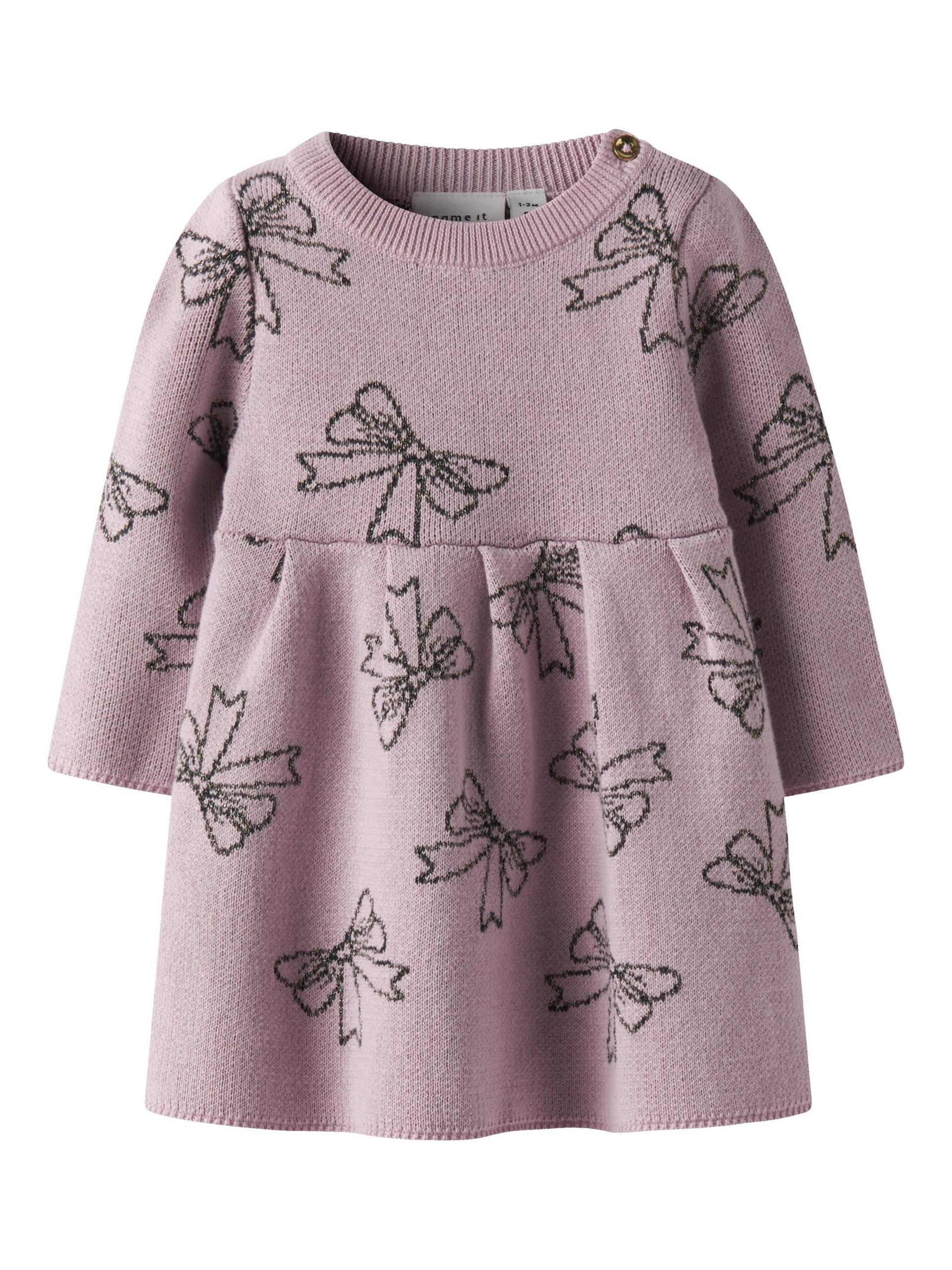 NAME IT - NBFREBOWIE LS KNIT DRESS keepsake lilac - Gr. - 80 von NAME IT
