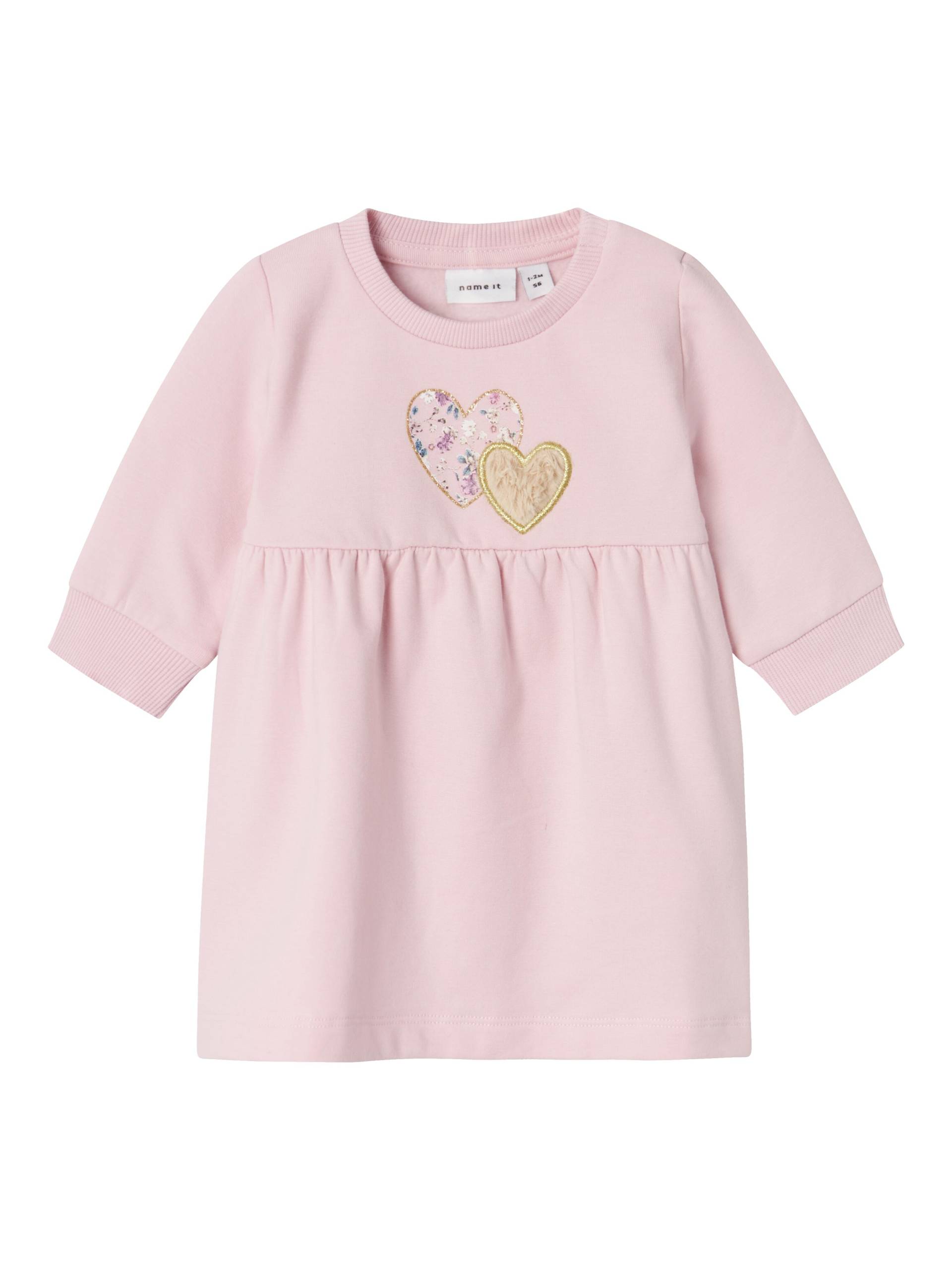 NAME IT - NBFSINDA LS SWEAT DRESS BRU corsage - Gr. - 68 von NAME IT