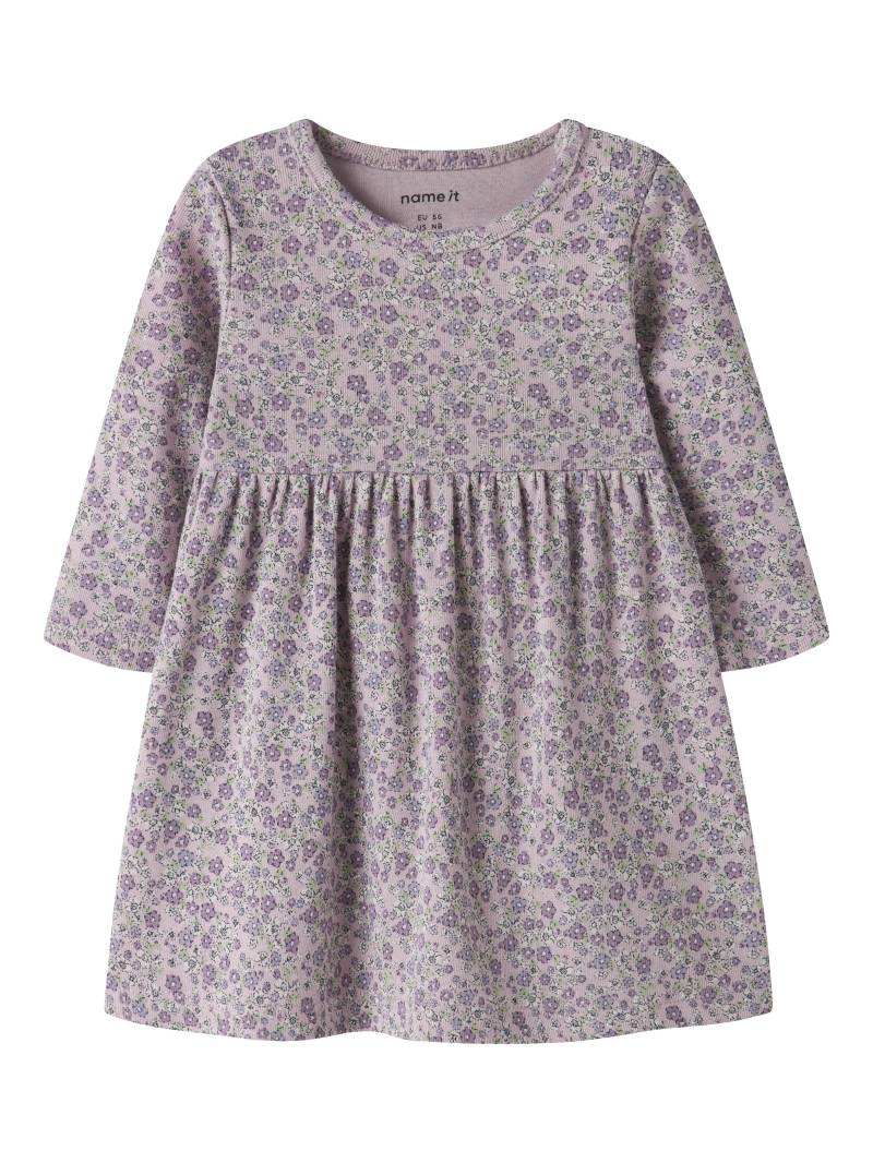 NAME IT - NBFTULINE LS DRESS dawn pink - Gr. - 74 von NAME IT