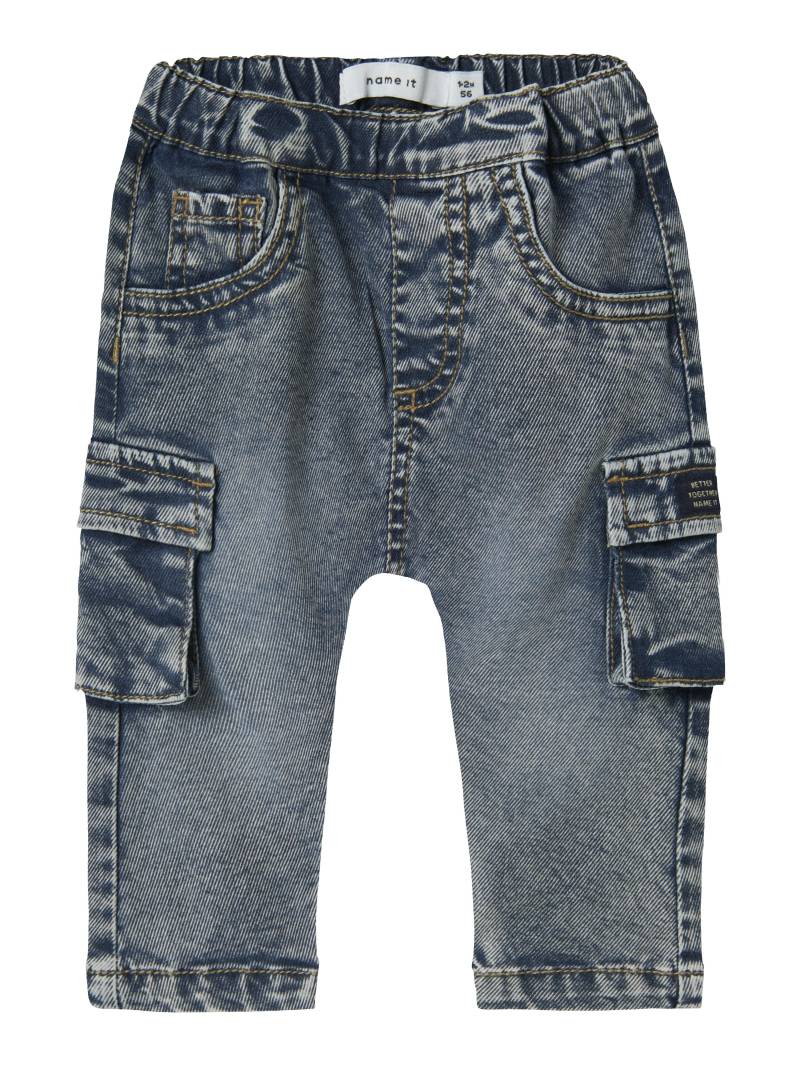 NAME IT - NBMBEN BAGGY CARGO JEANS 2727-YB NOOS dark blue denim - Gr. - 68 von NAME IT