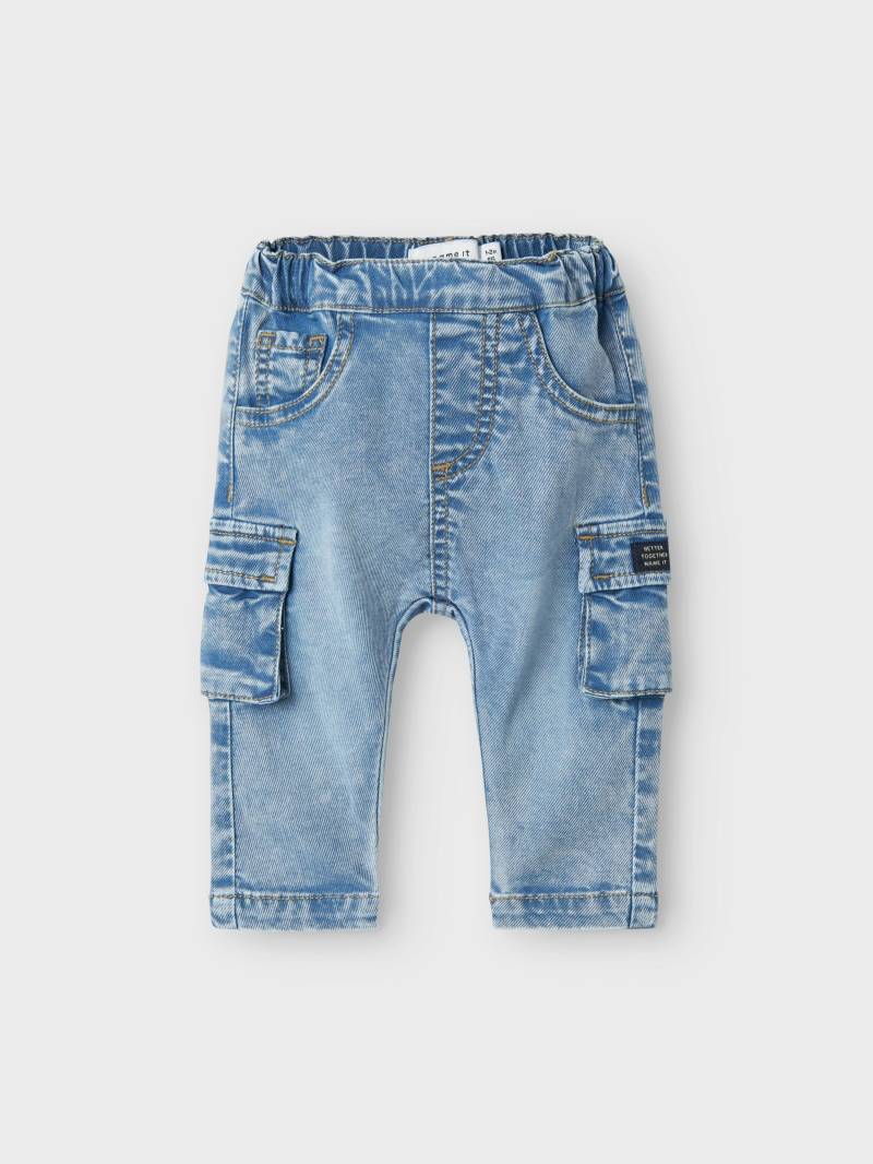 NAME IT - NBMBEN BAGGY CARGO JEANS 2727-YB NOOS medium blue denim - Gr. - 62 von NAME IT