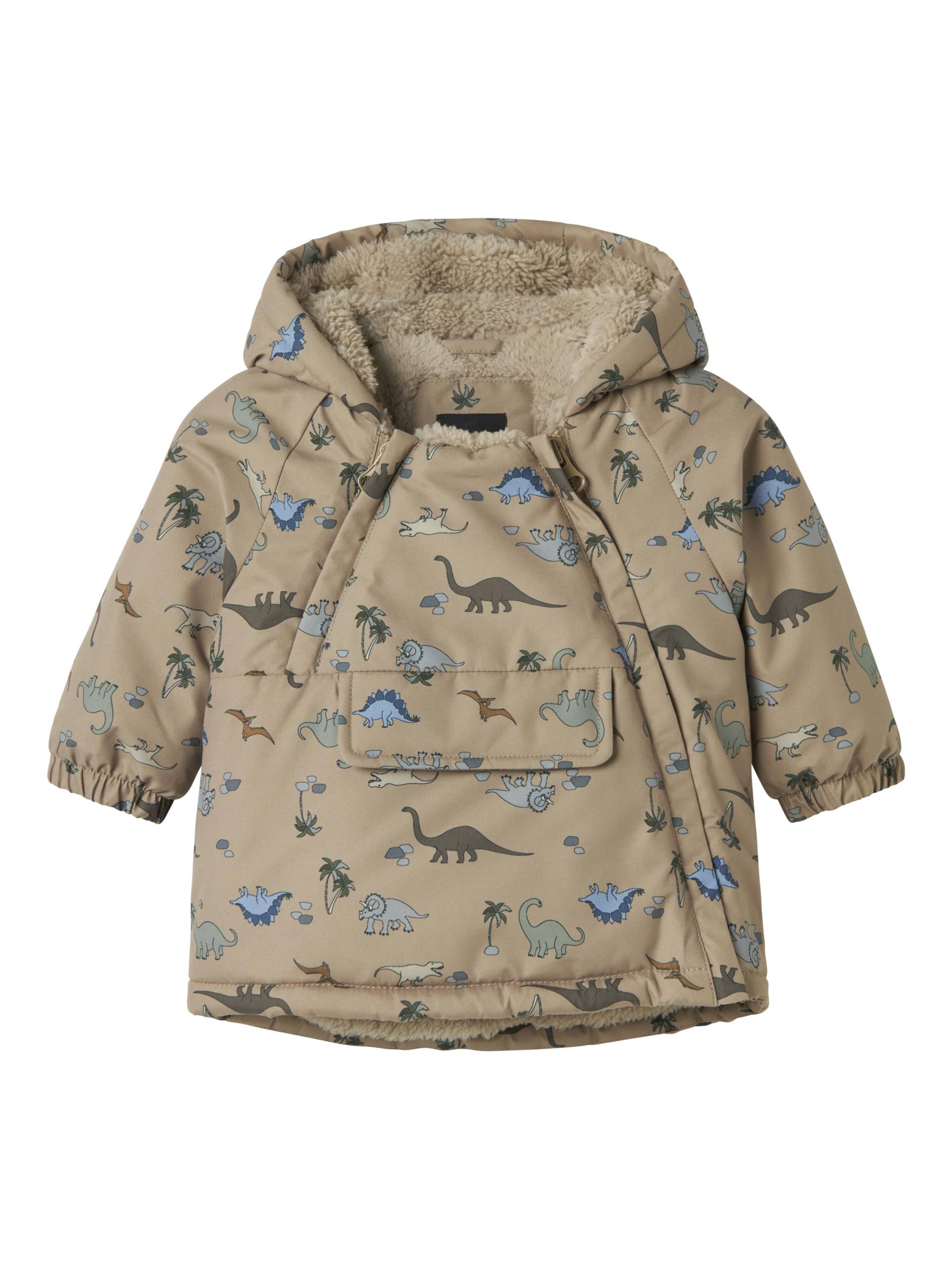 NAME IT - NBMSNOW05 JACKET AOP FO silver mink - Gr. - 68 von NAME IT