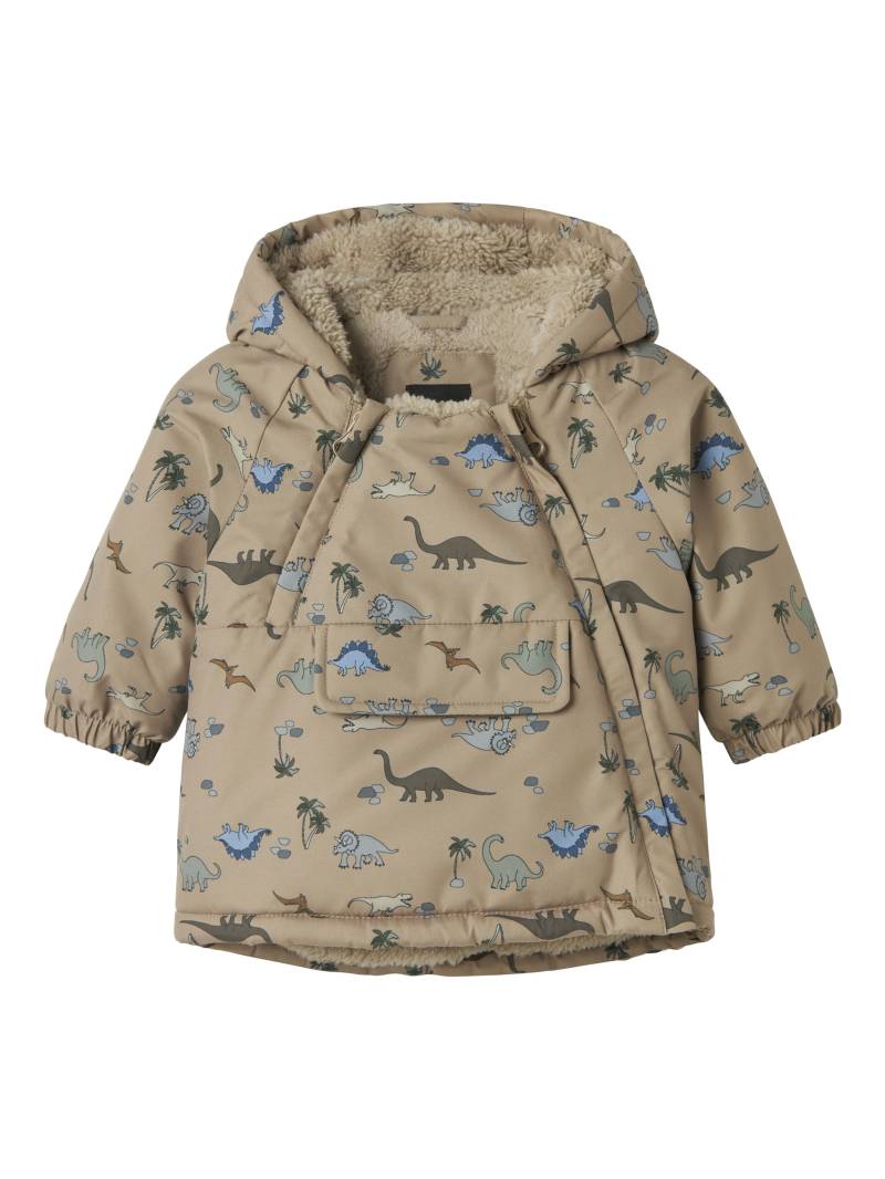 NAME IT - NBMSNOW05 JACKET AOP FO silver mink - Gr. - 80 von NAME IT