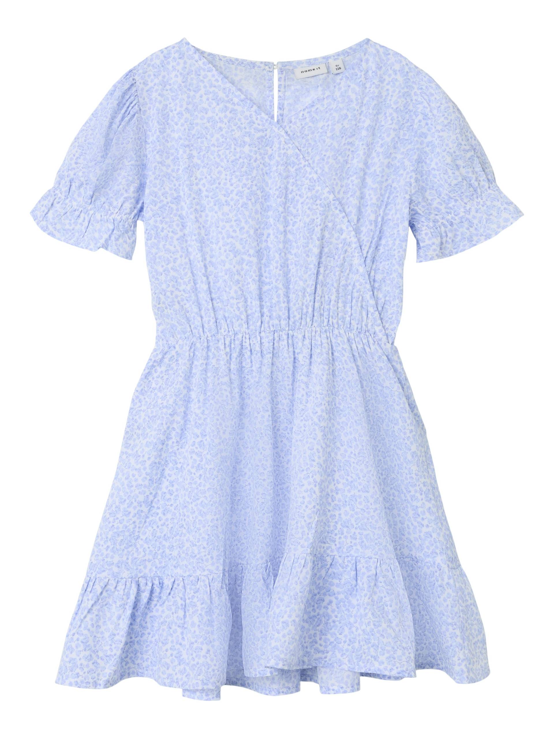 NAME IT - NKFFRIKALINA SS WRAP DRESS PB xenon blue - Gr. - 140 von NAME IT