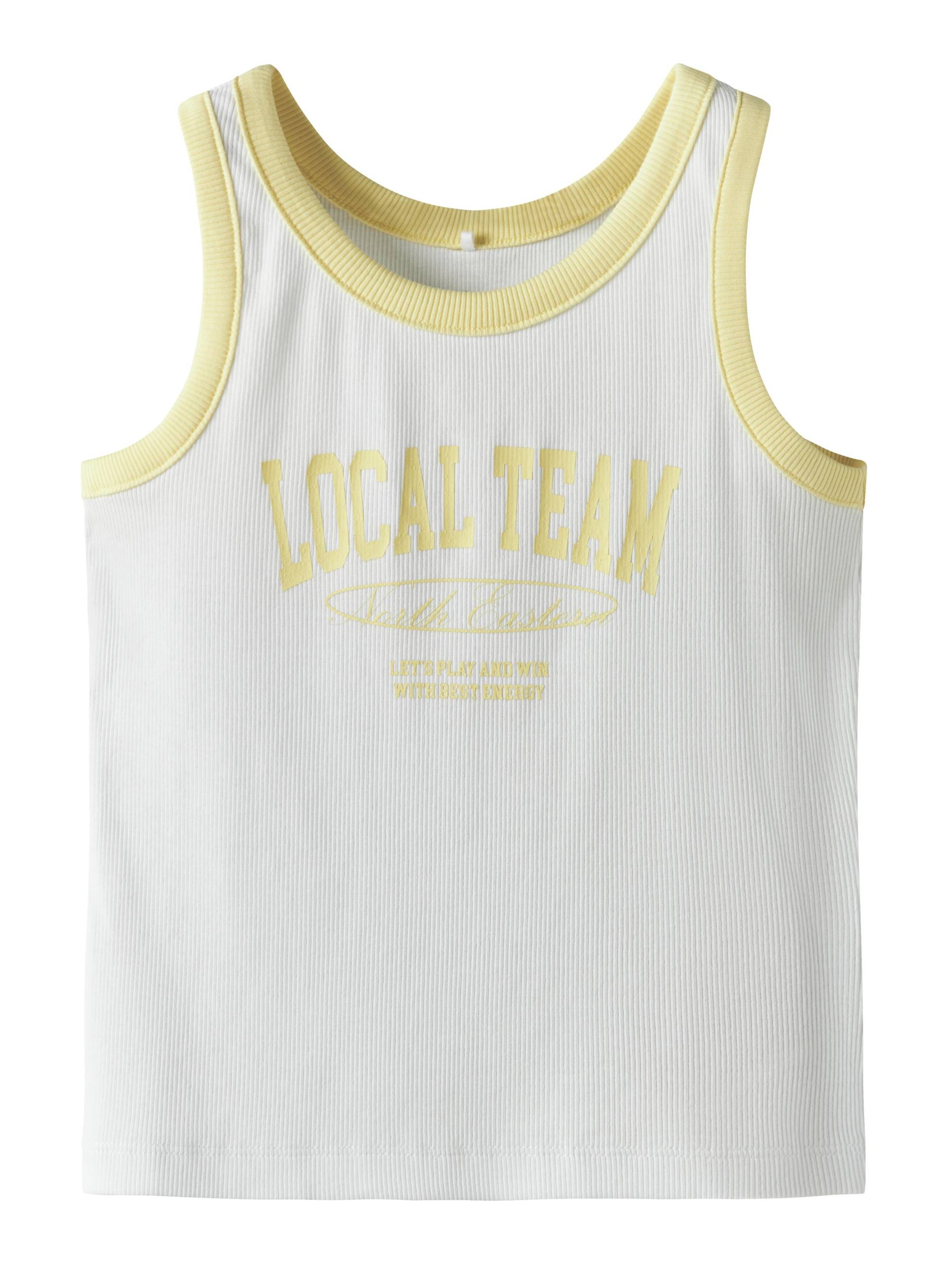 NAME IT - NKFHASINNA SHORT SLIM TANK TOP bright white von NAME IT