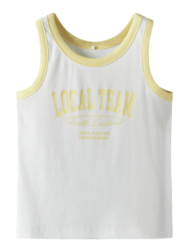 NAME IT - NKFHASINNA SHORT SLIM TANK TOP bright white von NAME IT