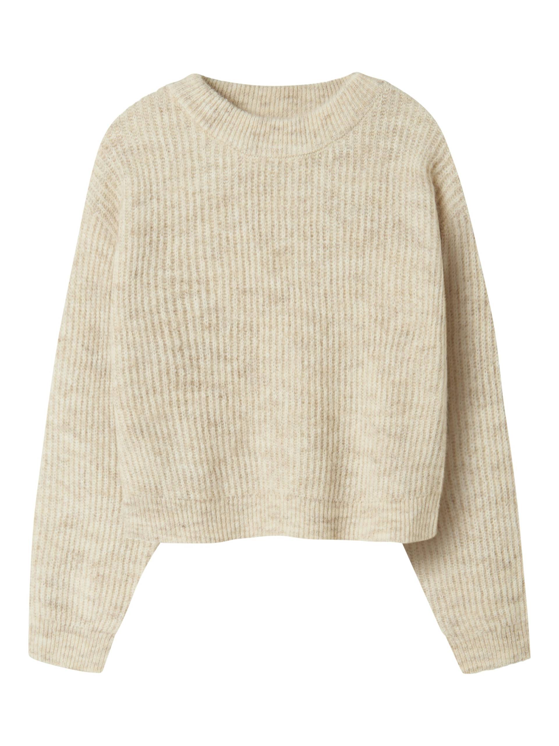 NAME IT - NKFHOLLY LS BOXY SHORT KNIT NOOS pure cashmere von NAME IT