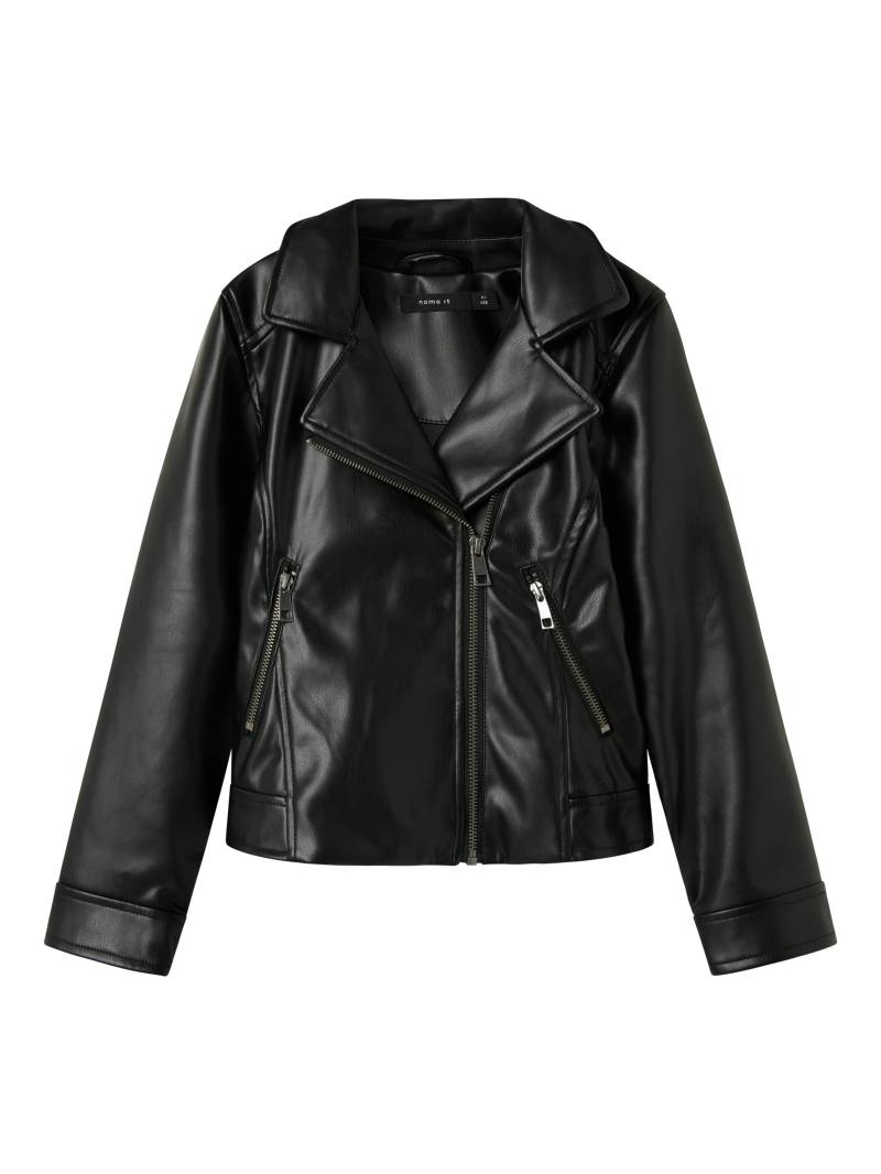 NAME IT - NKFMADINA PU JACKET TB black - Gr. - 134 von NAME IT