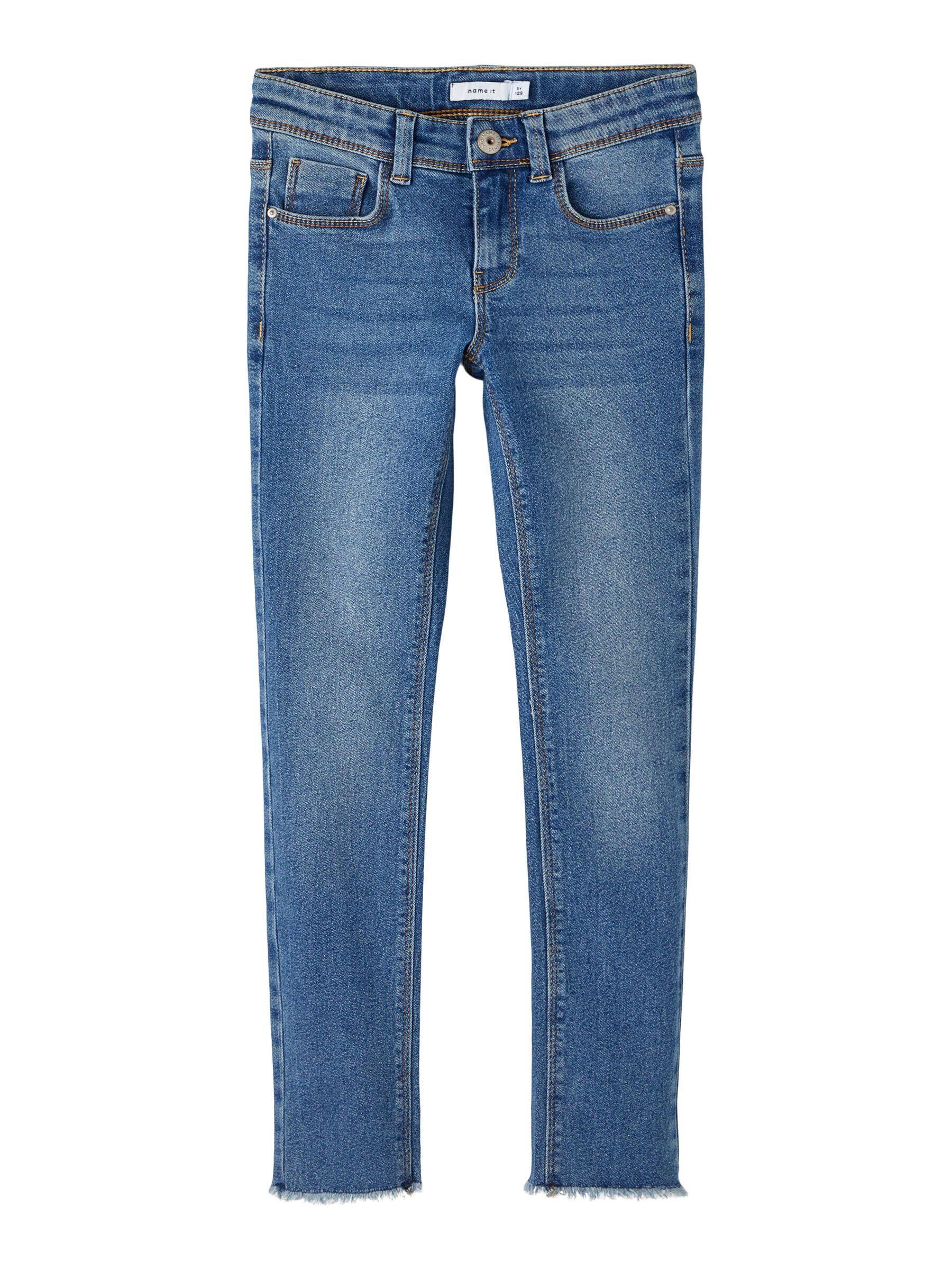 NAME IT - NKFPOLLY SKINNY JEANS 1191-IO NOOS medium blue denim - Gr. - 170 von NAME IT