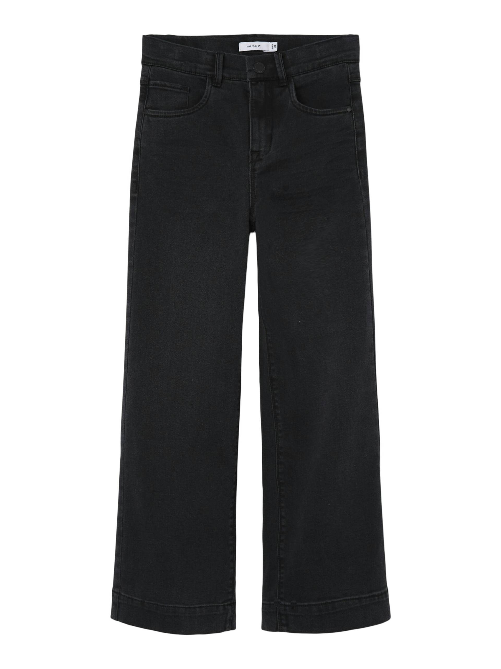 NAME IT - NKFROSE HW WIDE JEANS 1356-ON NOOS black denim - Gr. - 122 von NAME IT