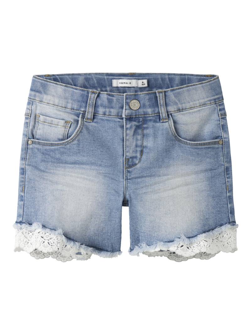 NAME IT - NKFSALLI SLIM DNM SHORTS 5372-HA NOOS medium blue denim - Gr. - 152 von NAME IT