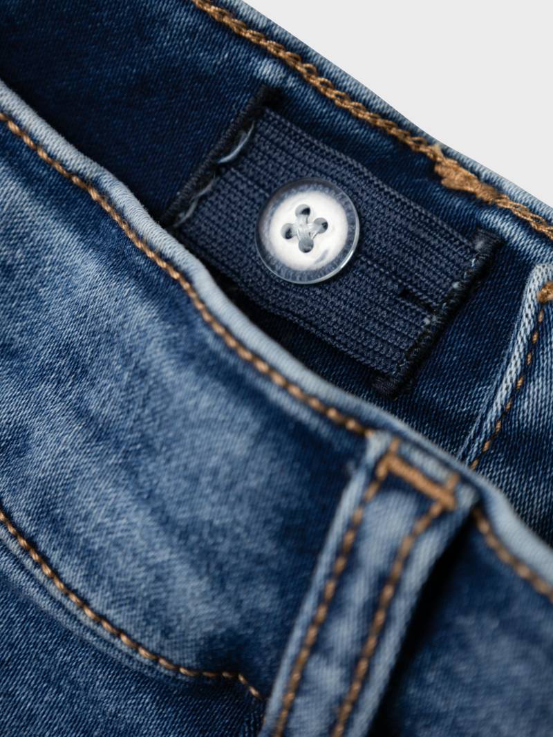 NAME IT - NKFSALLI SLIM FLEECE JEANS 6427-AN O medium blue denim - Gr. - 128 von NAME IT