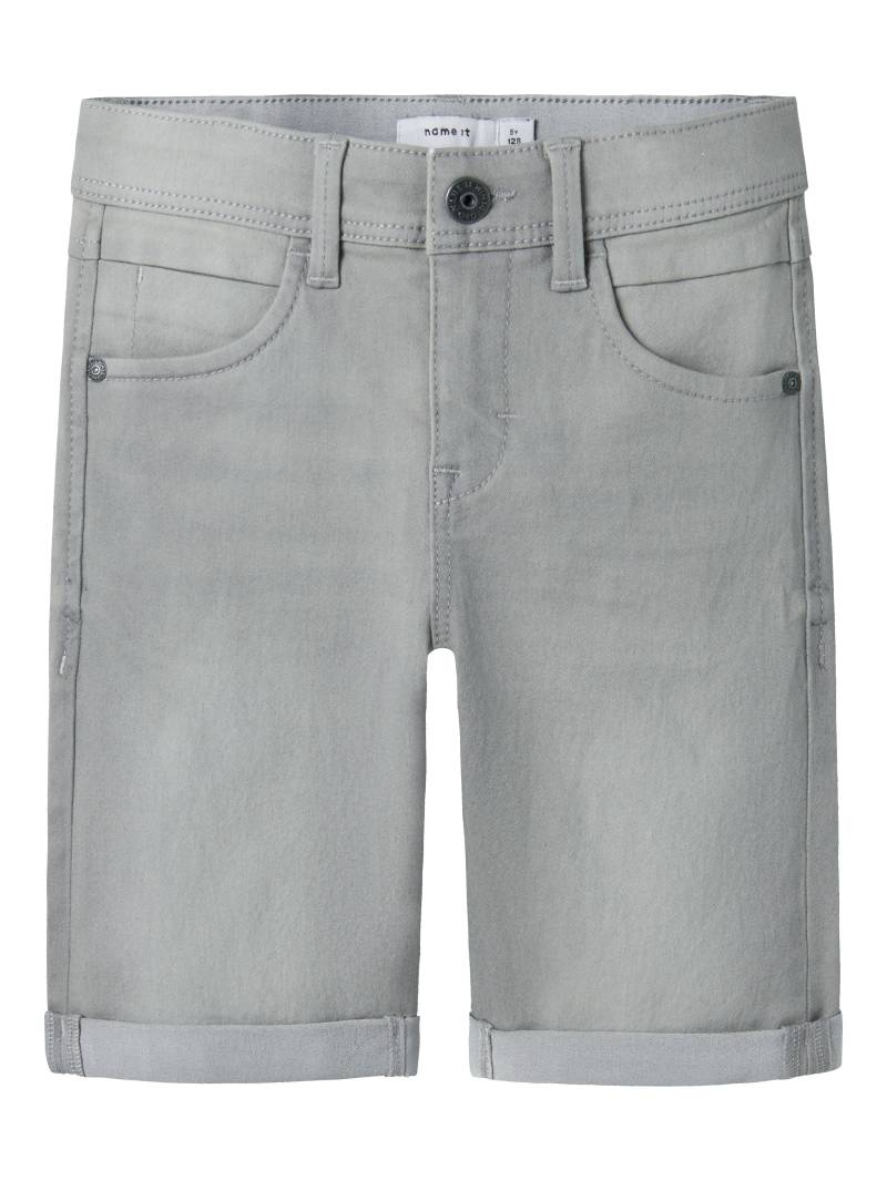 NAME IT - NKMSILAS SLIM DNM L SHORTS 2272-TX NOOS medium grey denim - Gr. - 116 von NAME IT