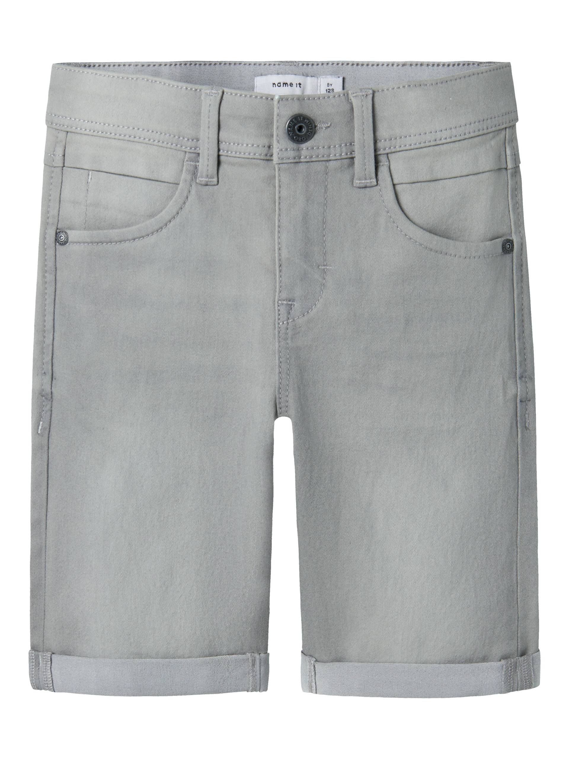 NAME IT - NKMSILAS SLIM DNM L SHORTS 2272-TX NOOS medium grey denim - Gr. - 134 von NAME IT