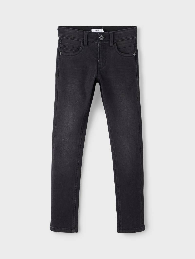 NAME IT - NKMSILAS XSLIM JEANS 2002-TX NOOS black denim - Gr. - 104 von NAME IT