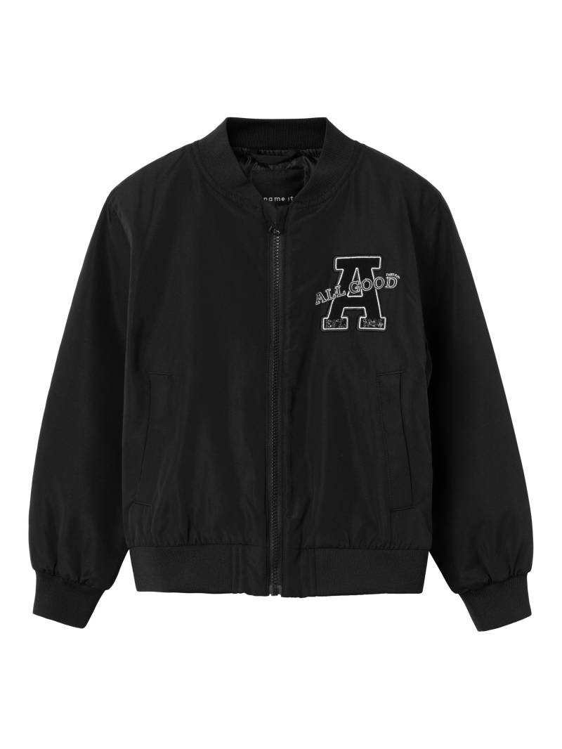 NAME IT - NKNMAIN BOMBER JACKET PB black - Gr. - 140 von NAME IT