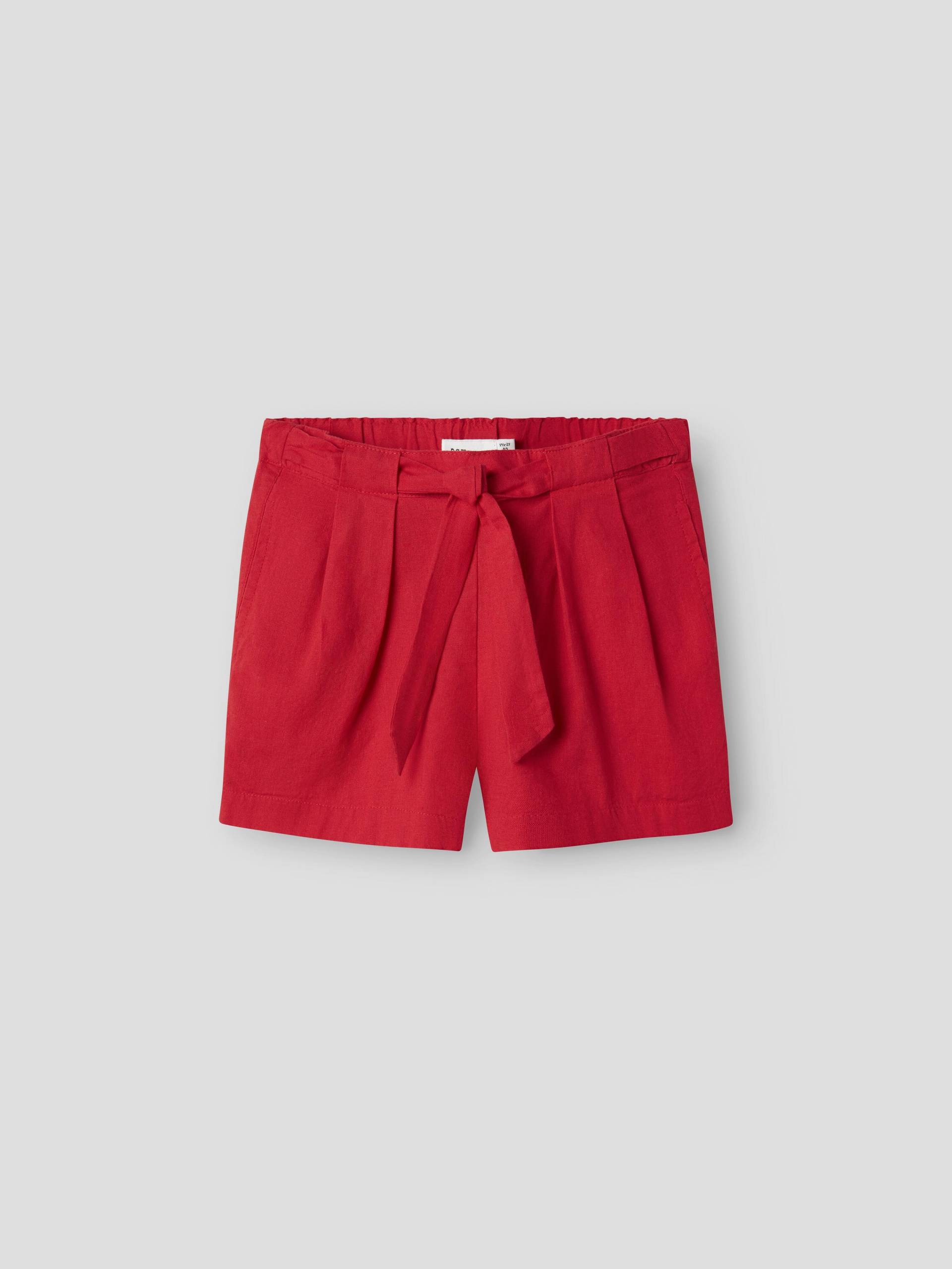 NAME IT - NMFFALINNEN SHORTS chinese red - Gr. - 128 von NAME IT