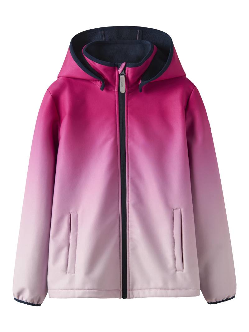 NAME IT - NMFMALTA05 SOFTSHELL JACKET DIPDYE FO pink peacock - Gr. - 122 von NAME IT