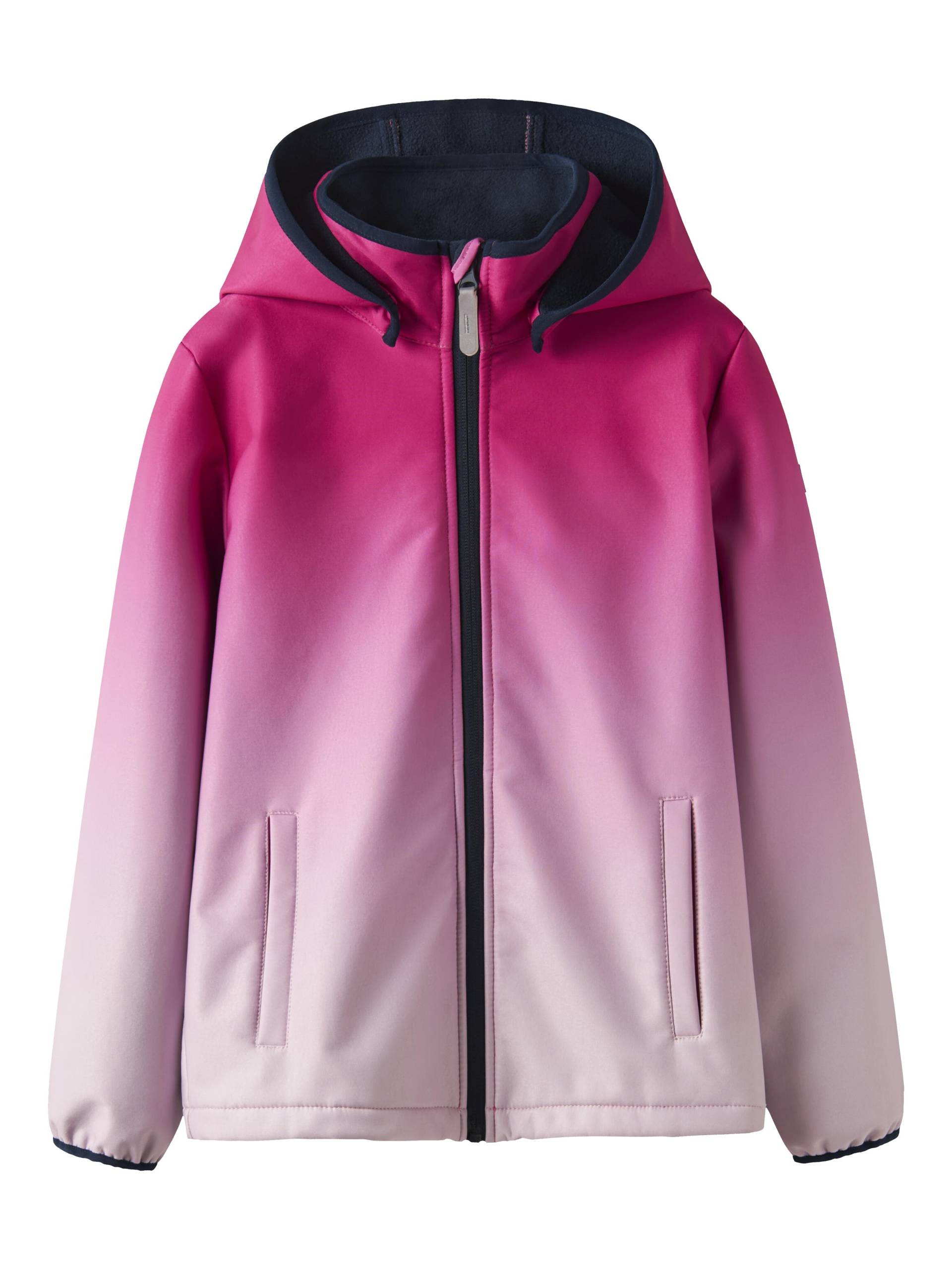 NAME IT - NMFMALTA05 SOFTSHELL JACKET DIPDYE FO pink peacock - Gr. - 92 von NAME IT