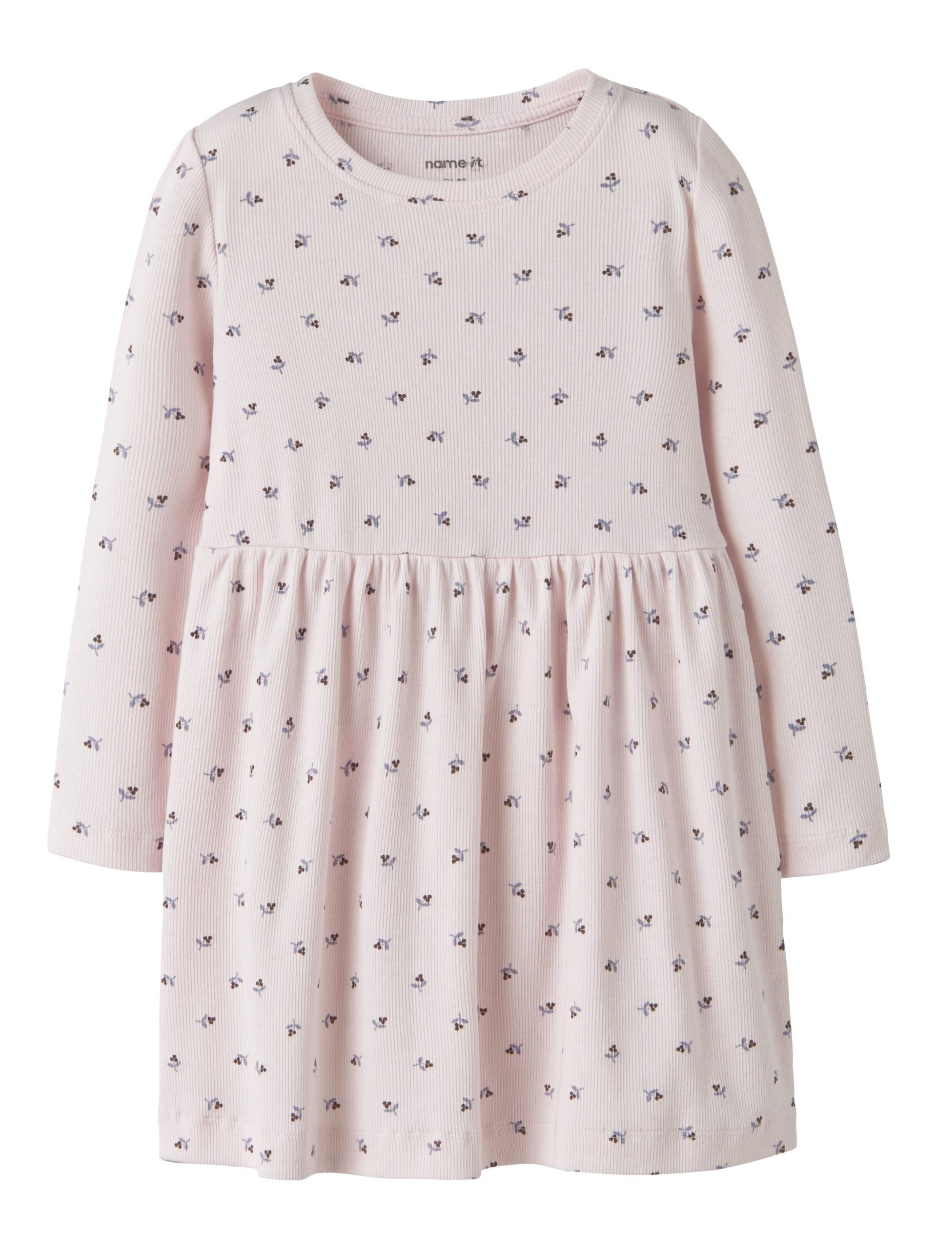 NAME IT - NMFNICOLE LS DRESS PB Raindrops On Roses - Gr. - 110 von NAME IT