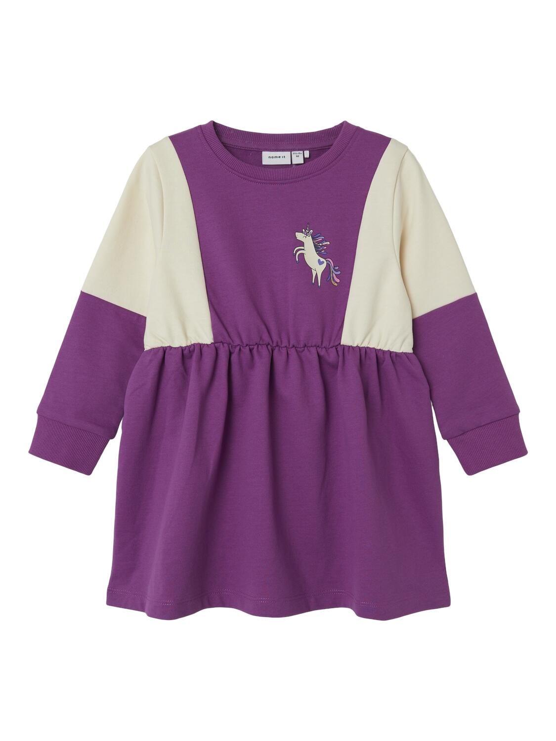 NAME IT - NMFNILA LS SWE DRESS BRU PB hyacinth violet - Gr. - 92 von NAME IT