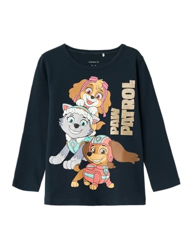 NAME IT Mädchen Nmfnubina Pawpatrol Top Noos Cplg Langarmshirt, Dark Sapphire, 86 EU von NAME IT