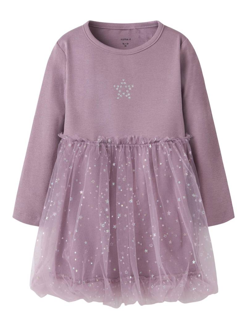 NAME IT - NMFRARANA LS DRESS PB elderberry - Gr. - 128 von NAME IT