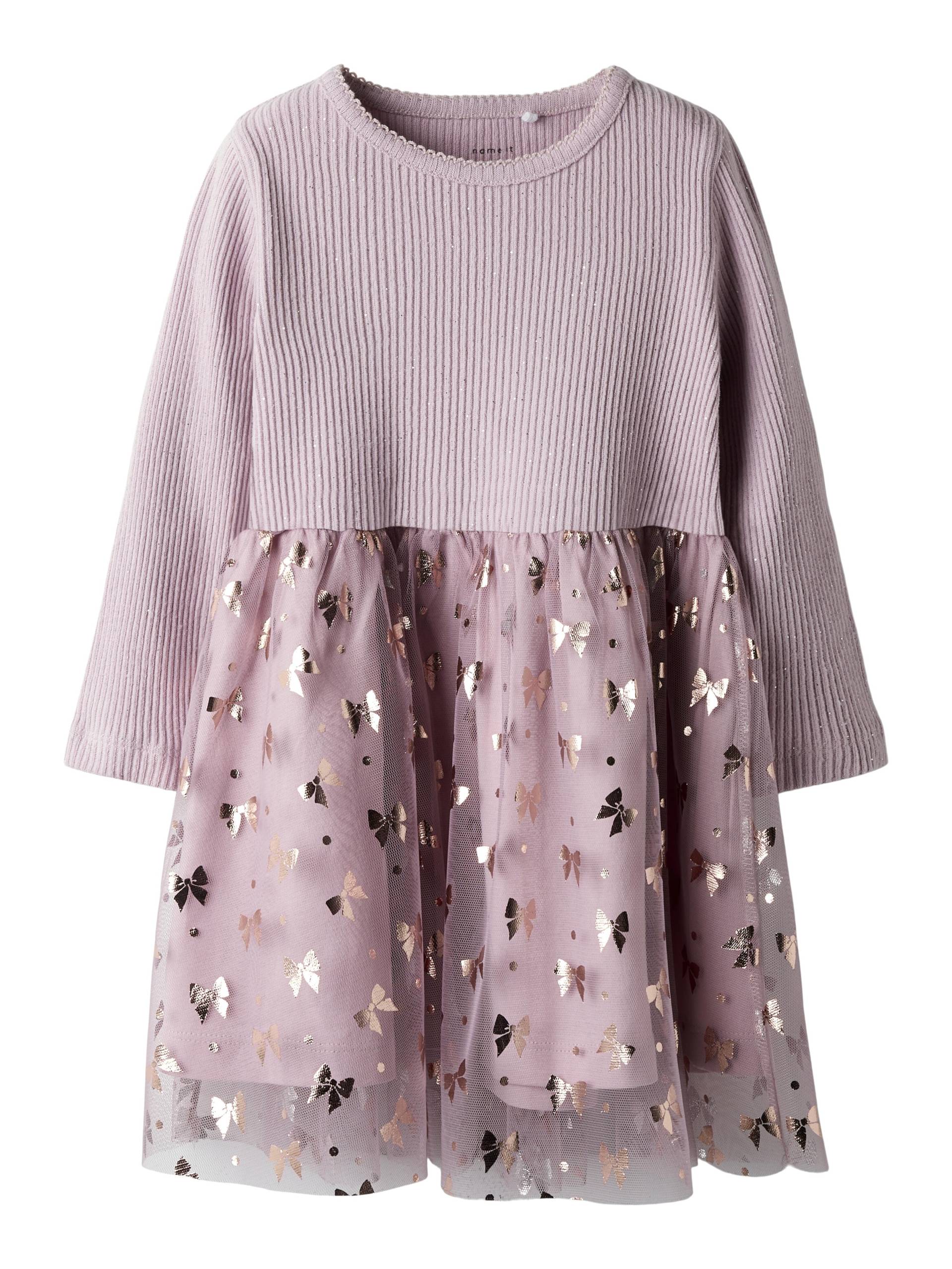 NAME IT - NMFROSALLY LS DRESS keepsake lilac - Gr. - 128 von NAME IT
