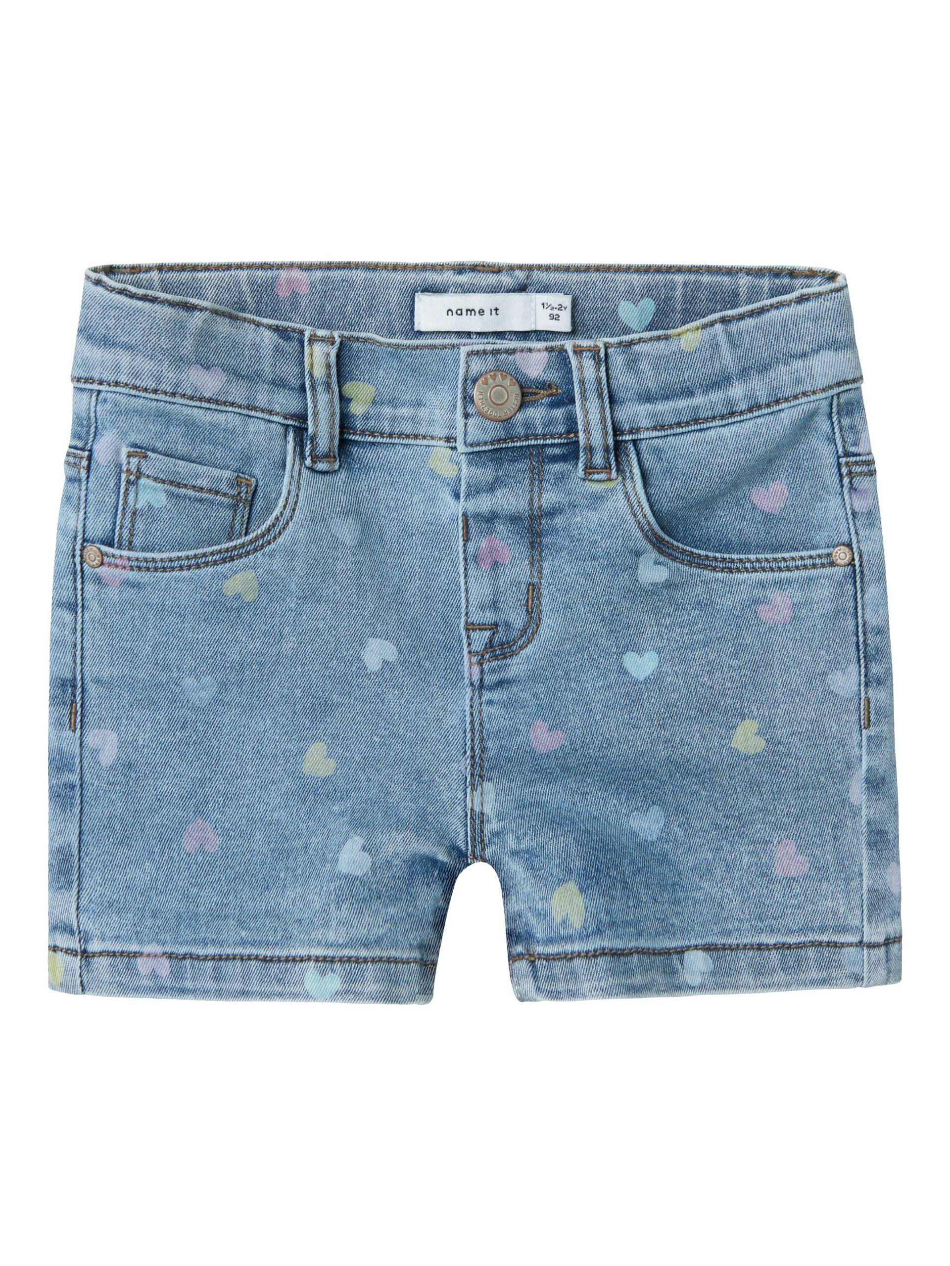 NAME IT - NMFSALLI SLIM DNM SHORTS 3555-ON NOOS medium blue denim - Gr. - 110 von NAME IT