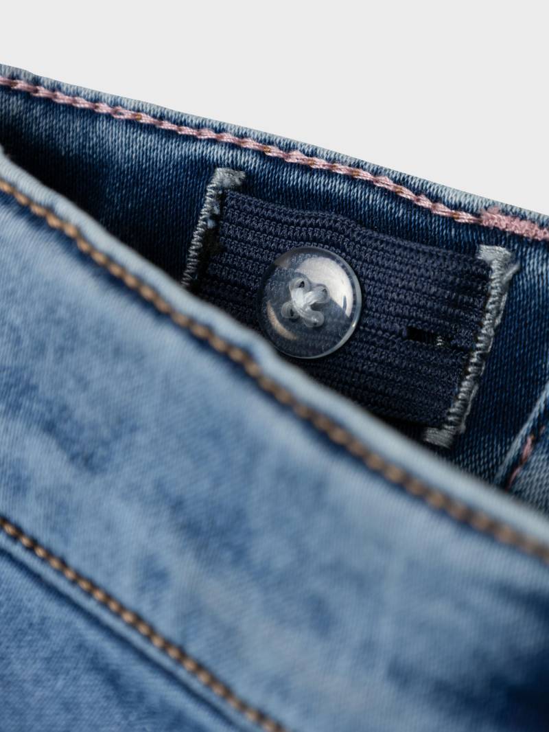 NAME IT - NMFSALLI SLIM FLEECE JEANS 6427-AN O medium blue denim - Gr. - 98 von NAME IT