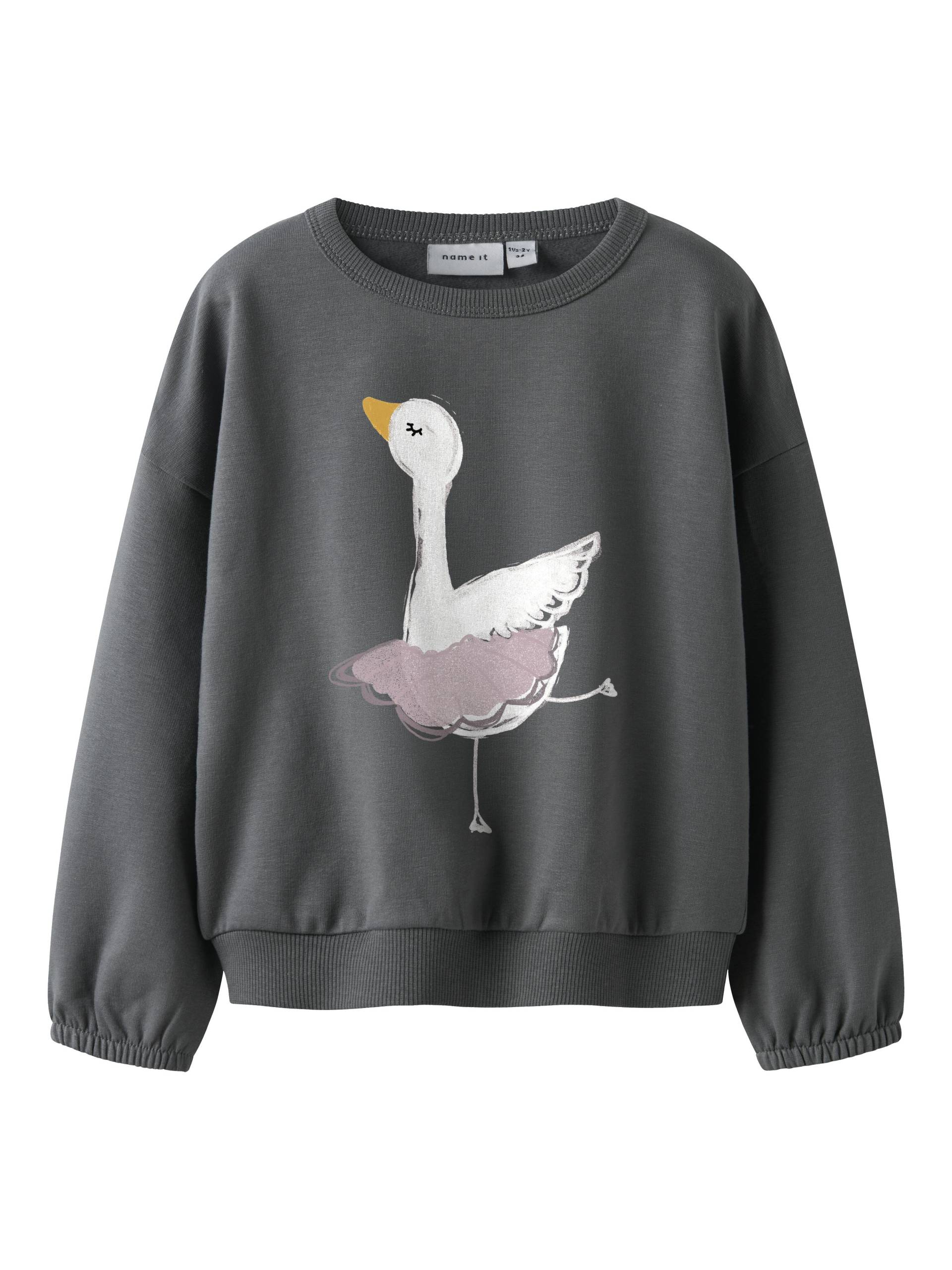 NAME IT - NMFSWANA LS SWEAT BRU lava smoke - Gr. - 116 von NAME IT