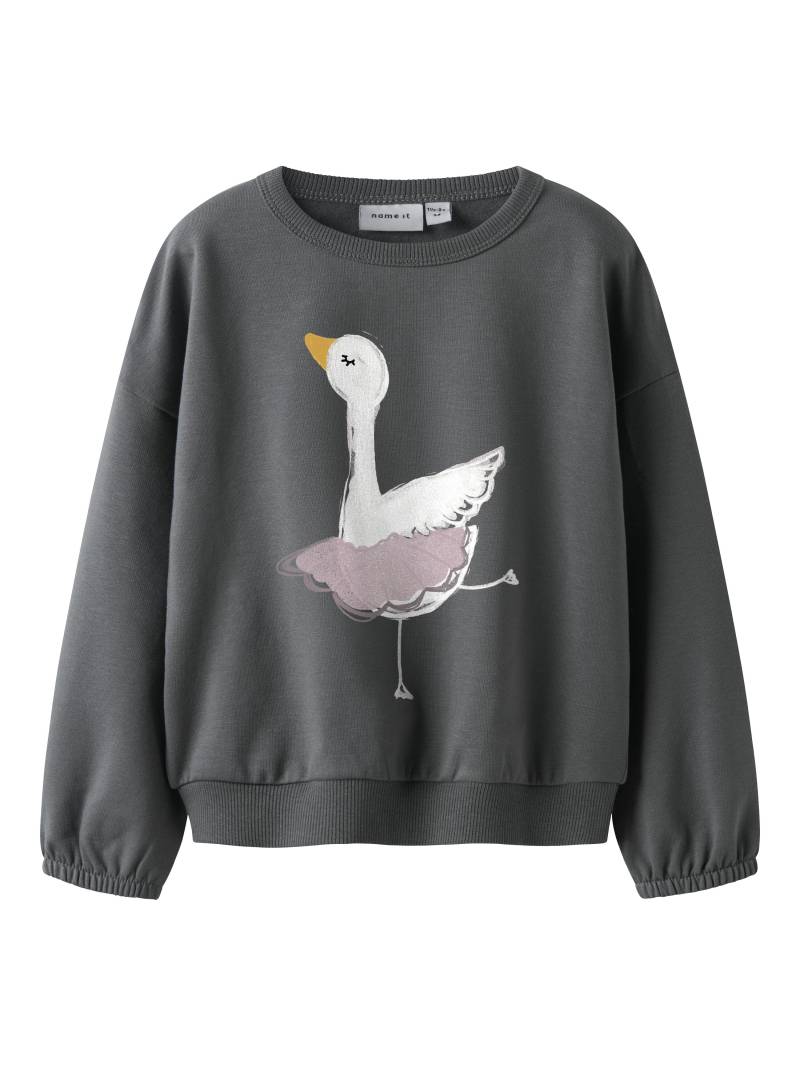 NAME IT - NMFSWANA LS SWEAT BRU lava smoke - Gr. - 116 von NAME IT