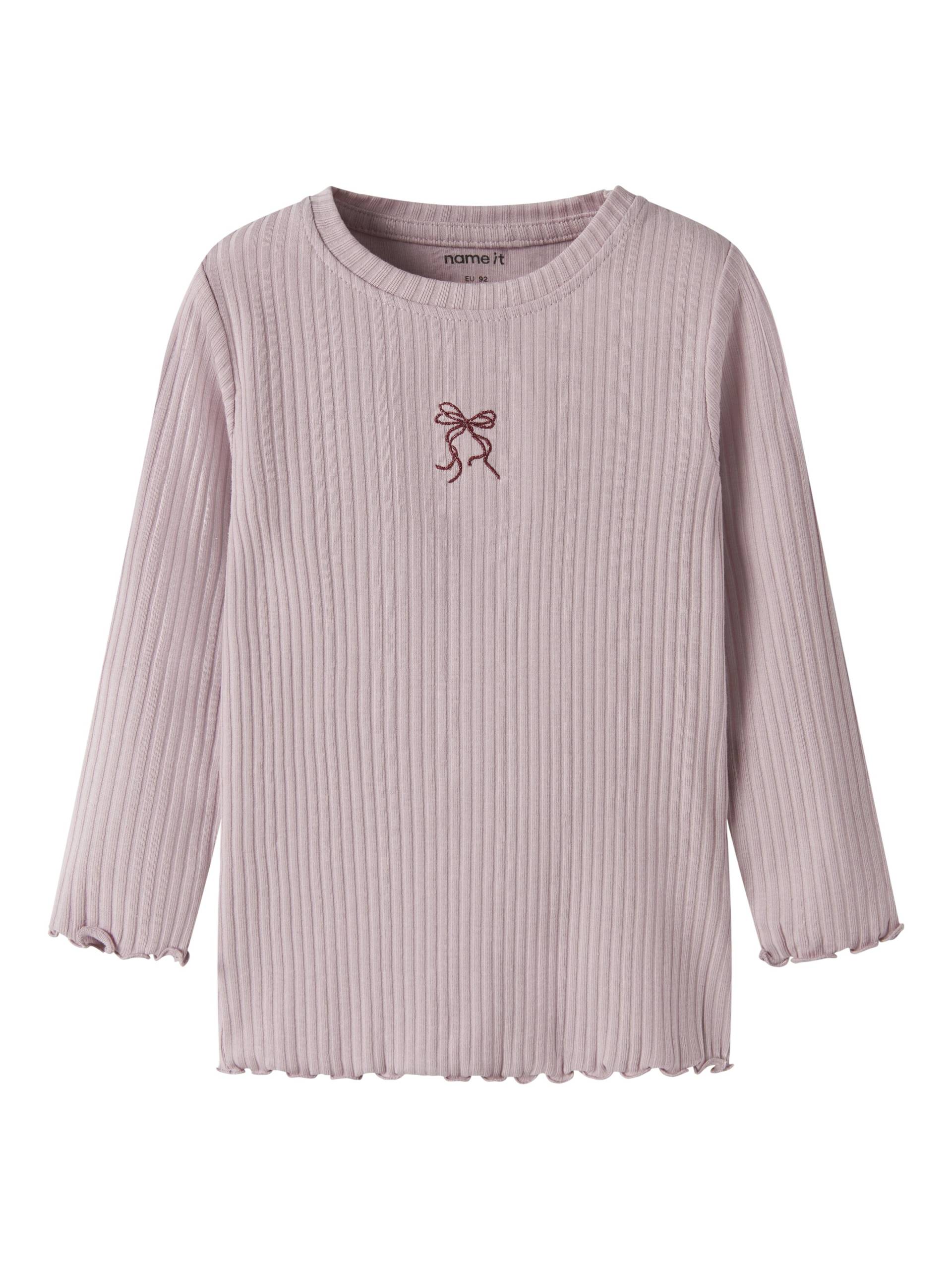 NAME IT - NMFVEMMA GLITTER LS SLIM TOP keepsake lilac - Gr. - 104 von NAME IT