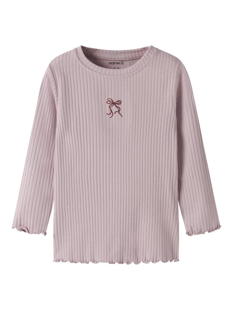 NAME IT - NMFVEMMA GLITTER LS SLIM TOP keepsake lilac - Gr. - 98 von NAME IT