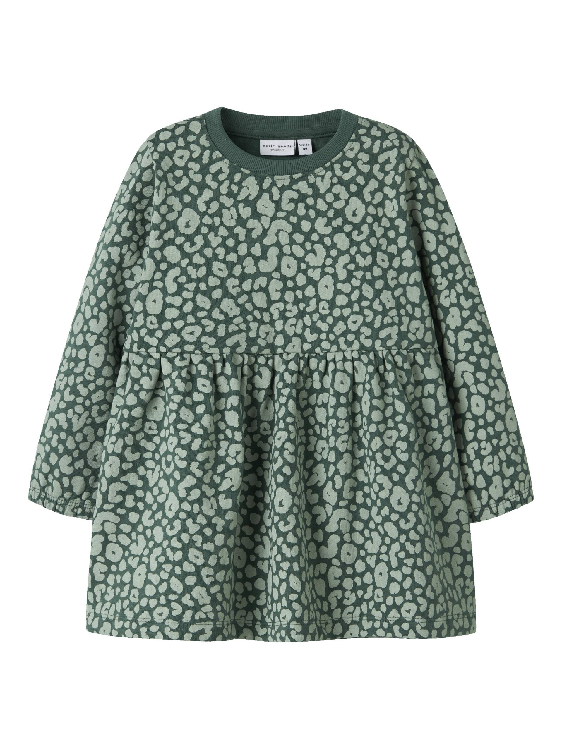 NAME IT - NMFVILUBA LS SWE DRESS BRU bistro green - Gr. - 128 von NAME IT