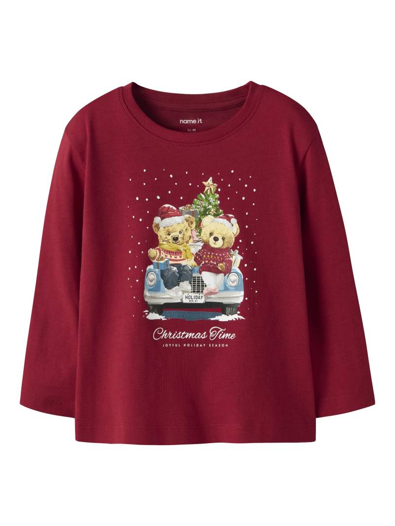 NAME IT - NMFVOSMAS LS NREG TOP jester red - Gr. - 98 von NAME IT