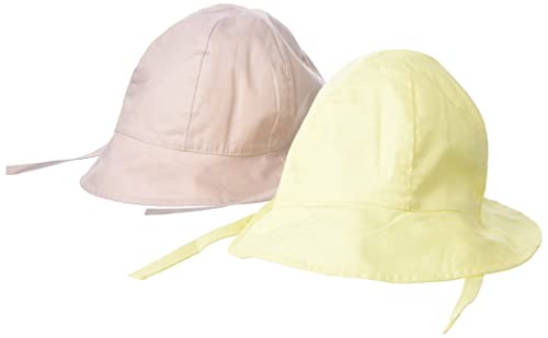 NAME IT Baby - Mädchen Nmfzanny 2p Uv Hat W/Earflaps Schirmmütze, Double Cream/Detail:1x Double Cream/1x Rose Smoke, 34-39 EU von NAME IT