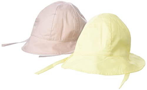 NAME IT Baby - Mädchen Nmfzanny 2p Uv Hat W/Earflaps Schirmmütze, Double Cream/Detail:1x Double Cream/1x Rose Smoke, 48-49 EU von NAME IT
