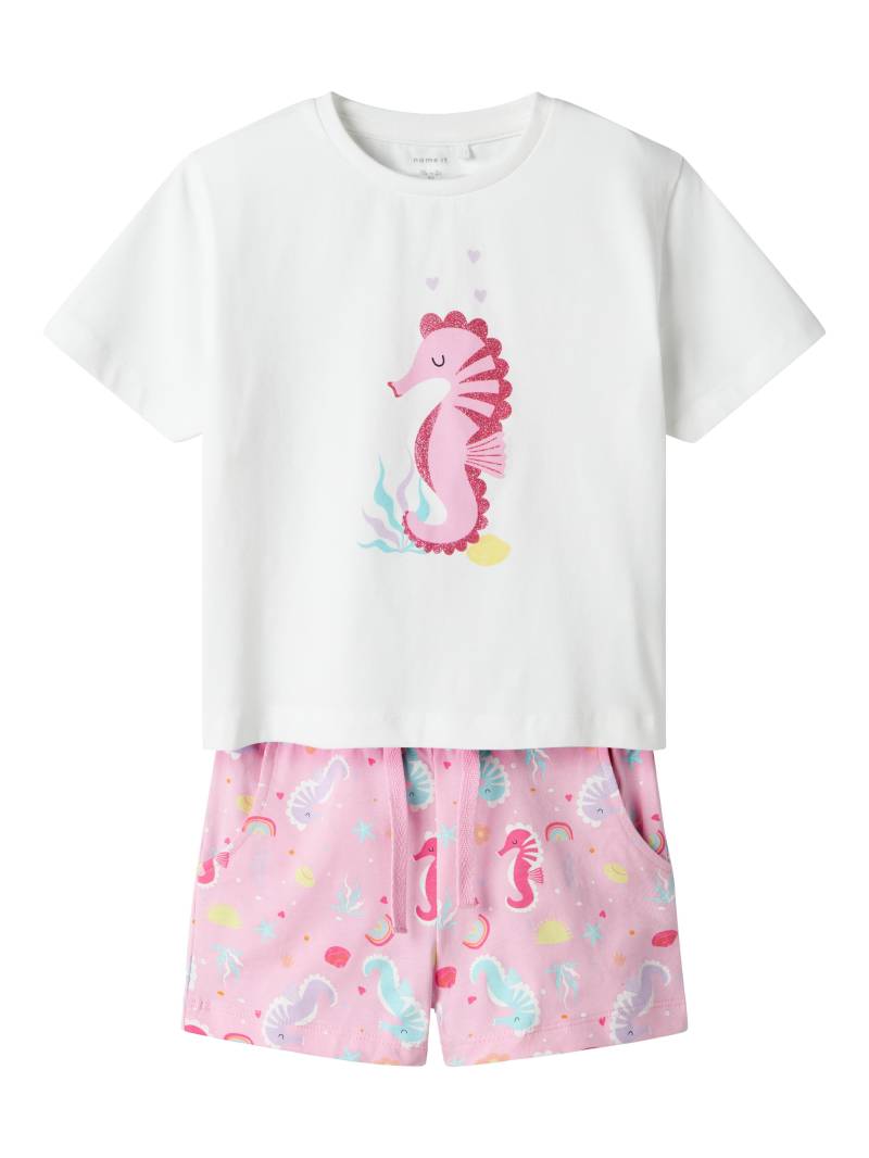 NAME IT - NMFZOSANNA NREG SHORTS SET pink frosting - Gr. - 104 von NAME IT