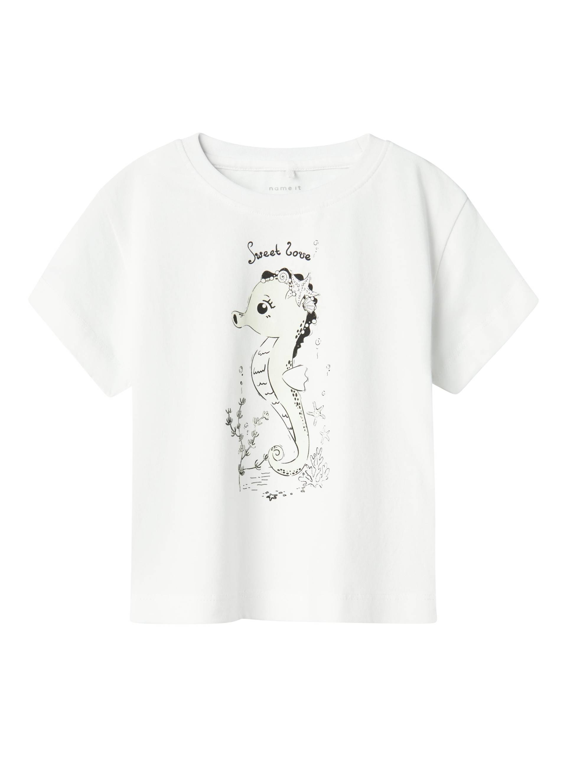 NAME IT - NMFZOSIGNE NREG SS TOP bright white - Gr. - 92 von NAME IT